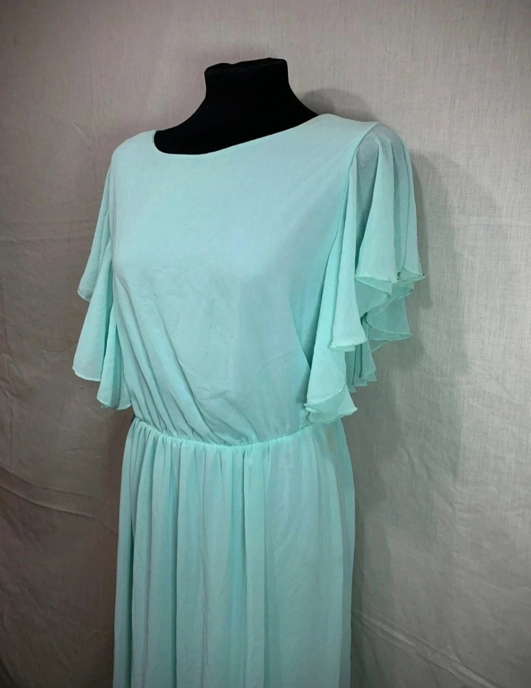 Vestido de Fiesta Turquesa con Falda Fluida | Turquoise Party Dress with Flowing Skirt – Sara León – taille L / 40 / 12 2