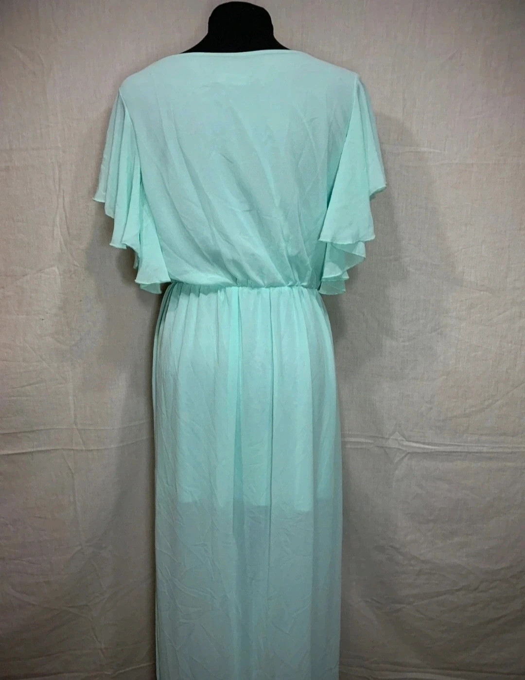 Vestido de Fiesta Turquesa con Falda Fluida | Turquoise Party Dress with Flowing Skirt – Sara León – taille L / 40 / 12 5