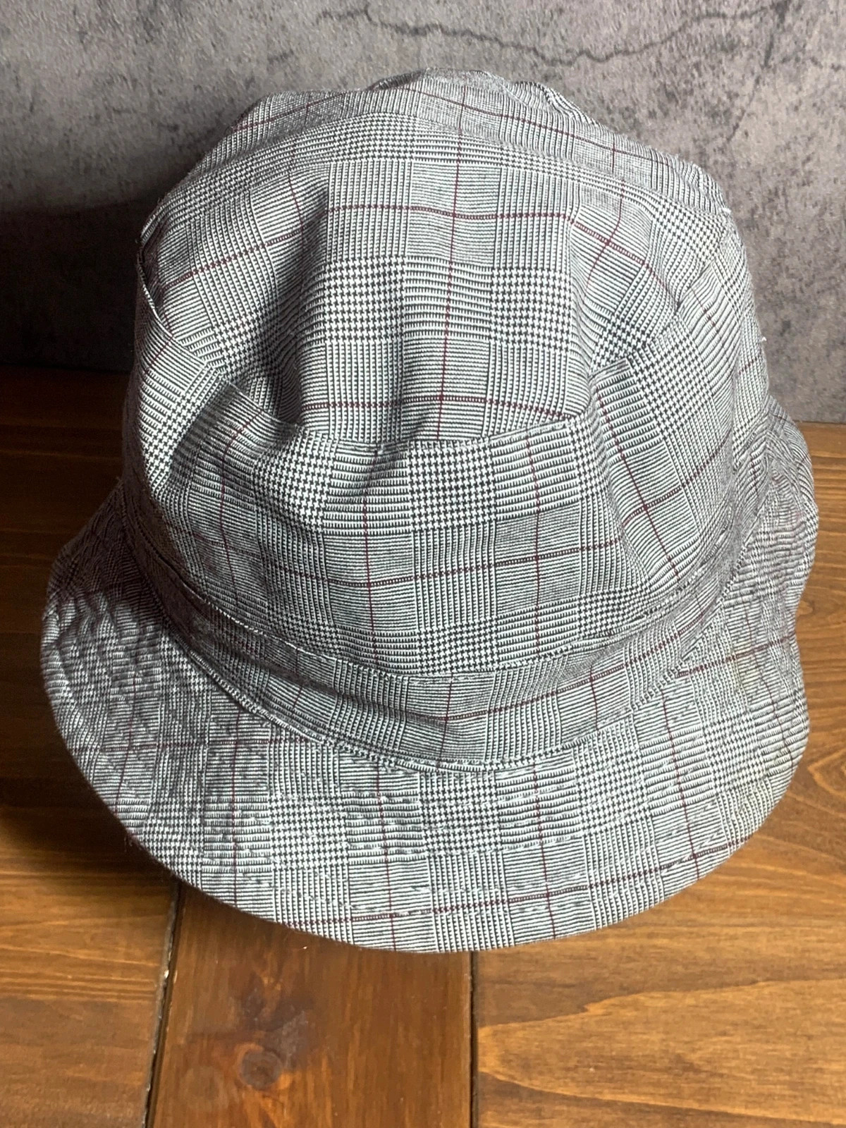 Sombrero Bucket Cuadros Gris | Gorro Pescador | STCN SantaCana Madrid – taille 56 3