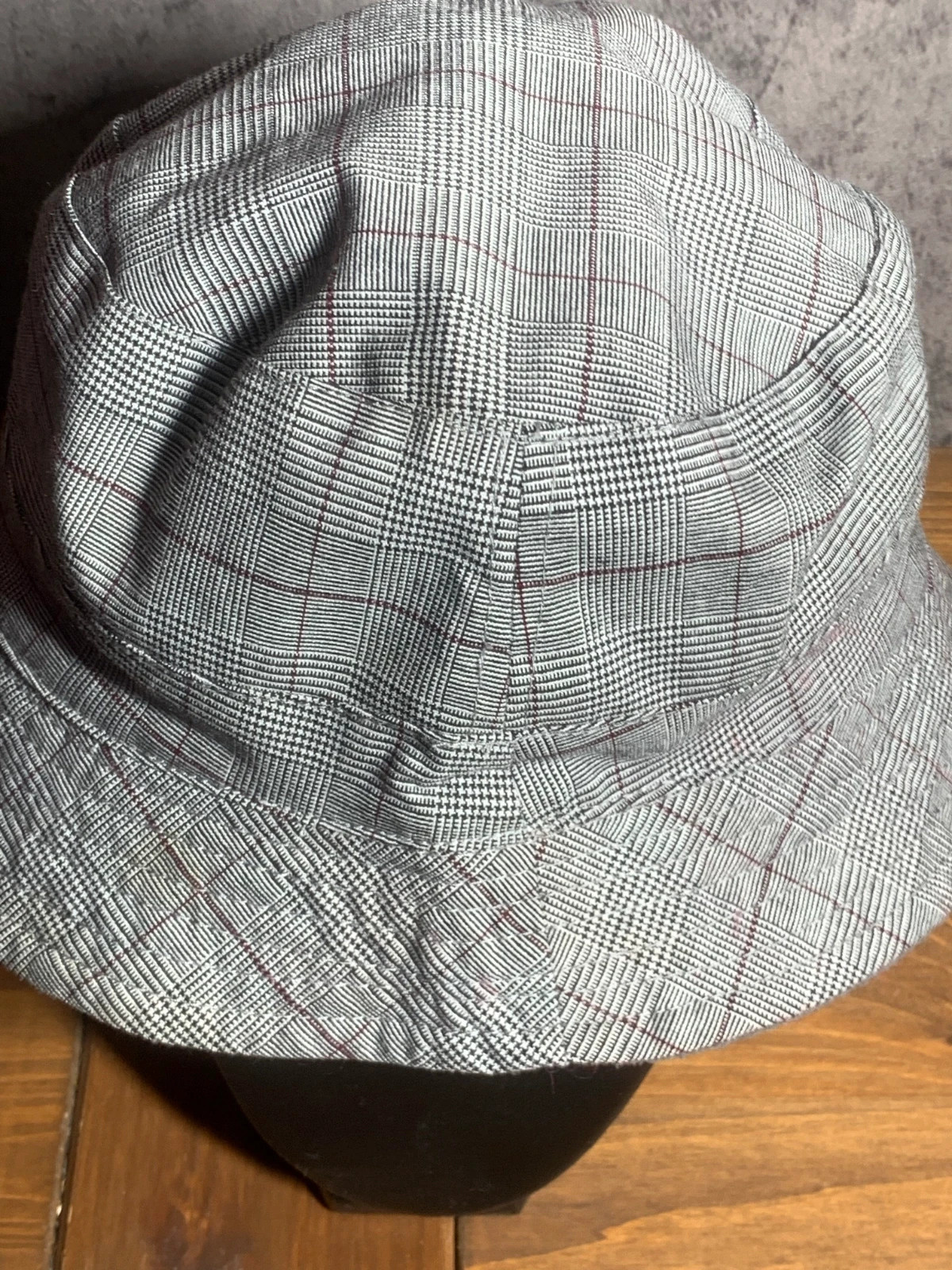 Sombrero Bucket Cuadros Gris | Gorro Pescador | STCN SantaCana Madrid – taille 56 5