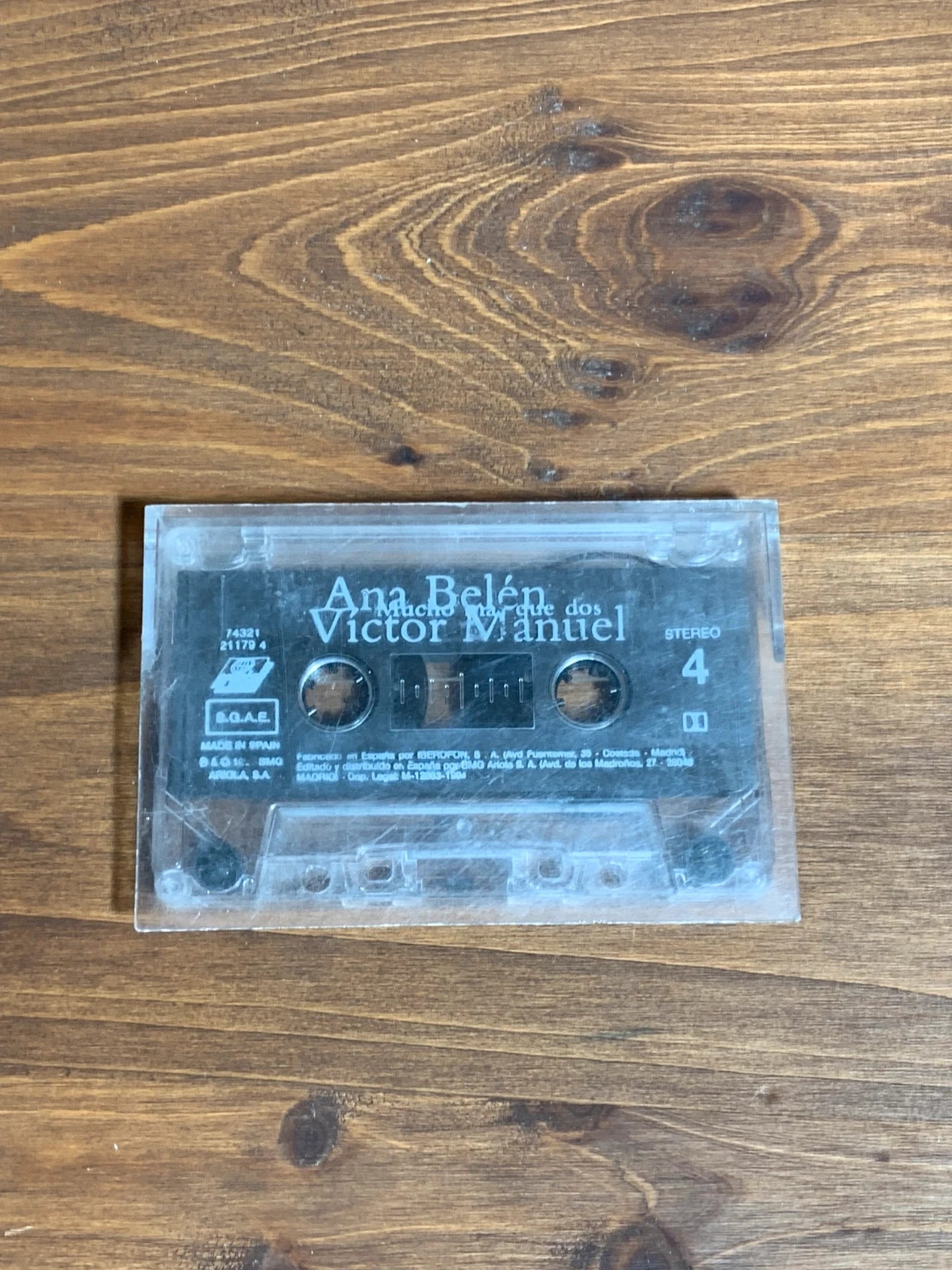 Cassette Ana Belén & Víctor Manuel Mucho Más Que Dos | Vintage Audio Tape 4