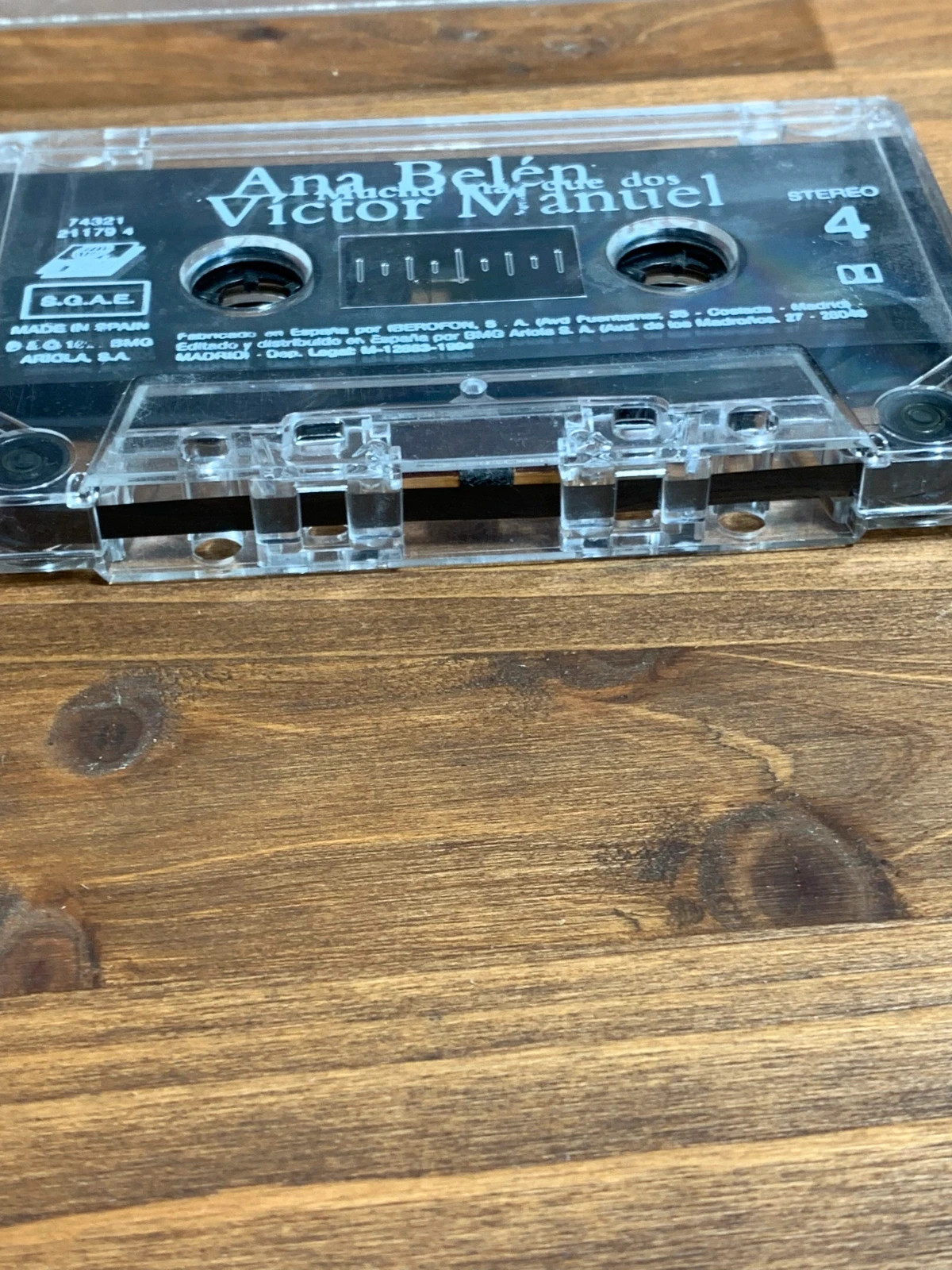 Cassette Ana Belén & Víctor Manuel Mucho Más Que Dos | Vintage Audio Tape 5