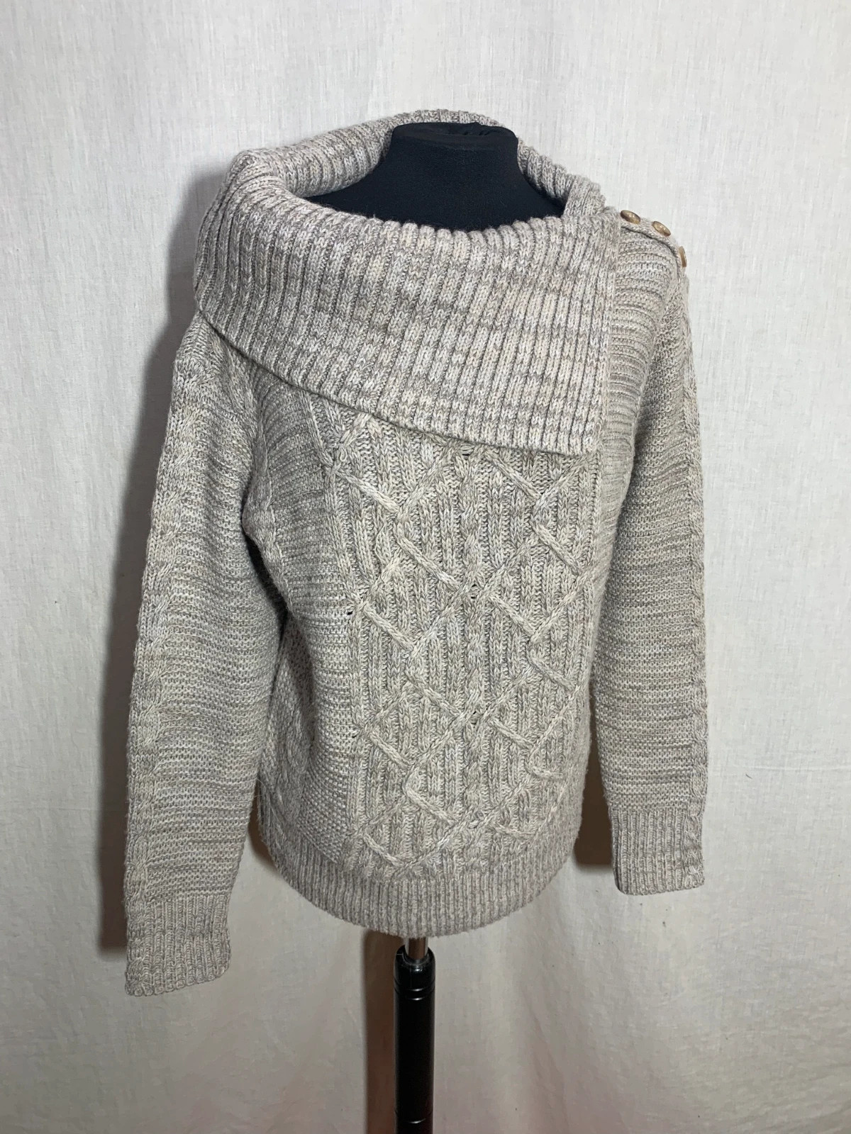 Jersey beige cuello amplio | Beige cowl neck sweater | CMS Love – CMS – taille M / 38 / 10 4