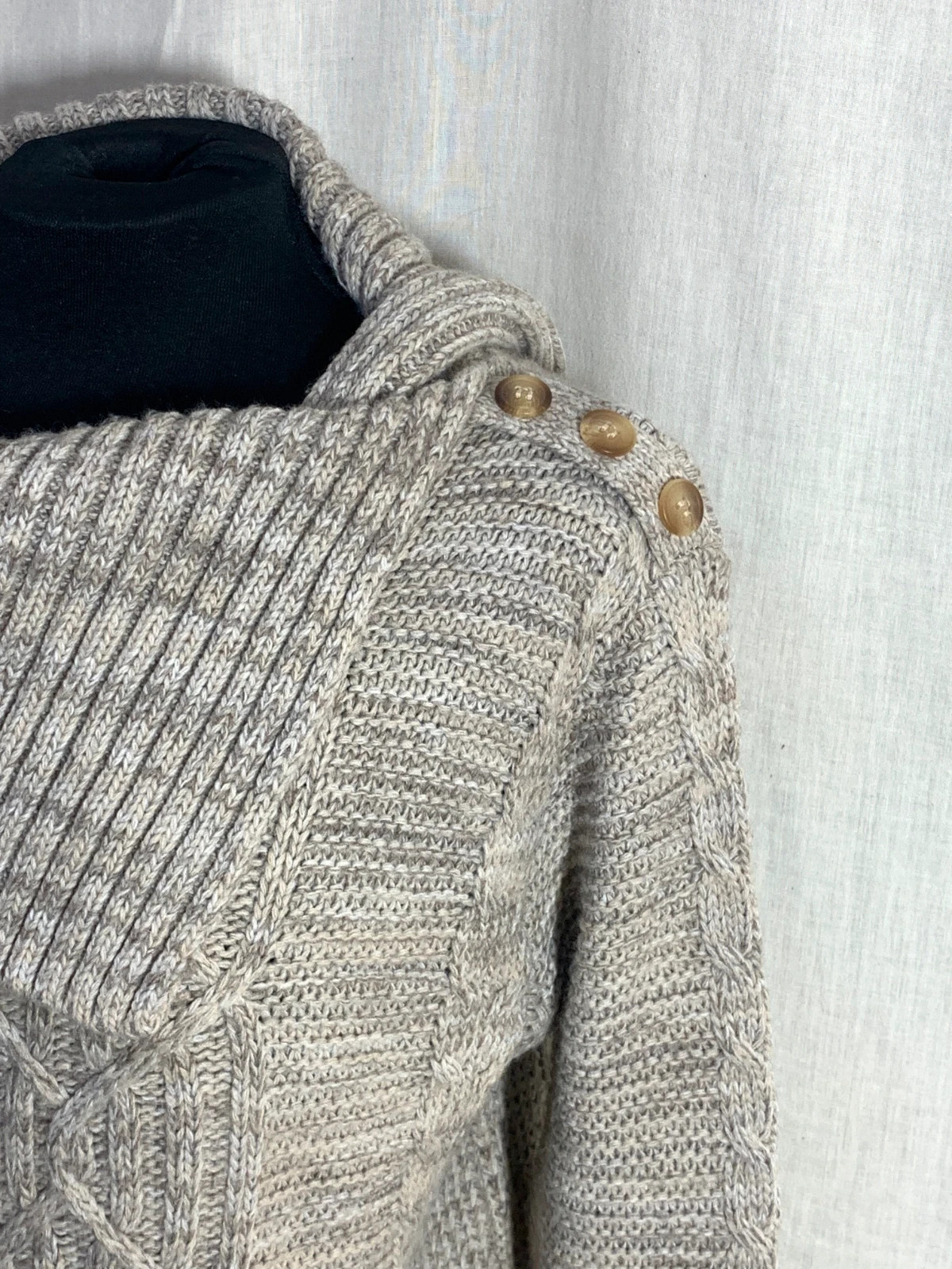 Jersey beige cuello amplio | Beige cowl neck sweater | CMS Love – CMS – taille M / 38 / 10 5