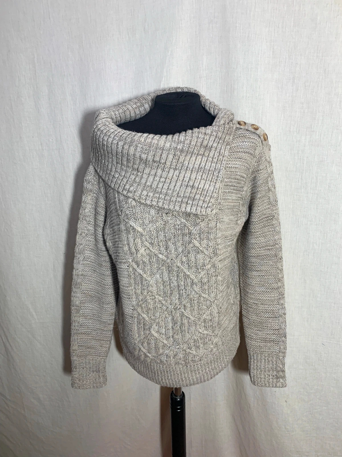 Jersey beige cuello amplio | Beige cowl neck sweater | CMS Love – CMS – taille M / 38 / 10 2