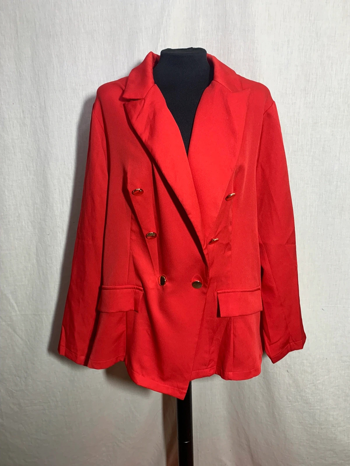 Blazer roja mujer | Red women’s blazer | Shein Curve – Shein Curve – taille XXXL / 46 / 18 2