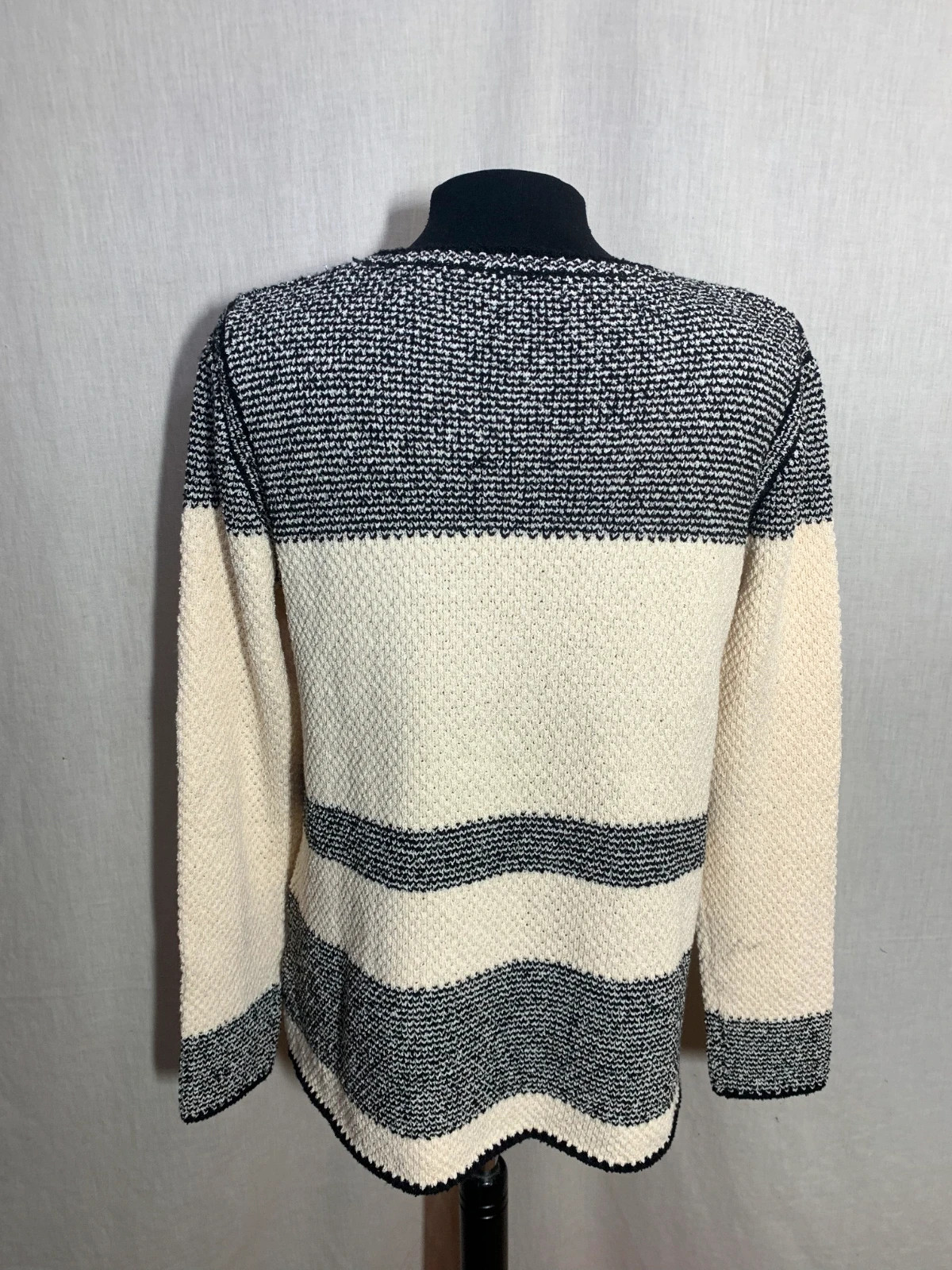 Jersey bicolor crema y negro | Cream and black sweater | Pilar Prieto – Pilar Prieto – taille M / 38 / 10 3