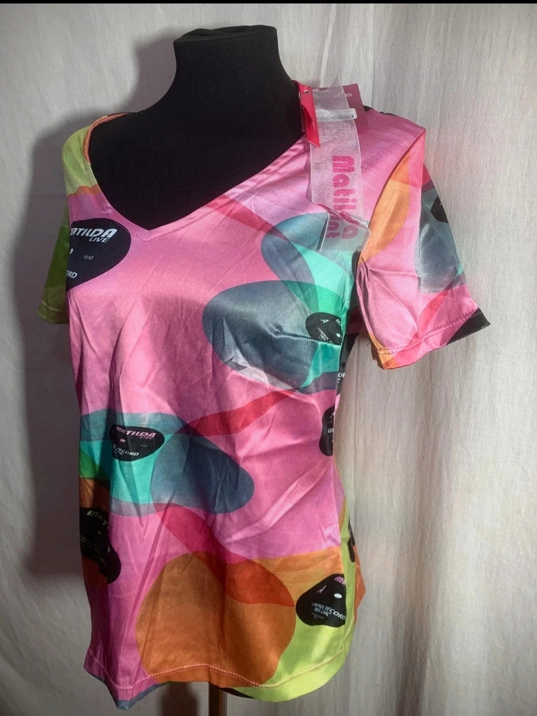 Camiseta manga corta estampada estilo Retro | Printed Short Sleeve T-Shirt Retro Style – Matilda – taille XXL / 44 / 16 3