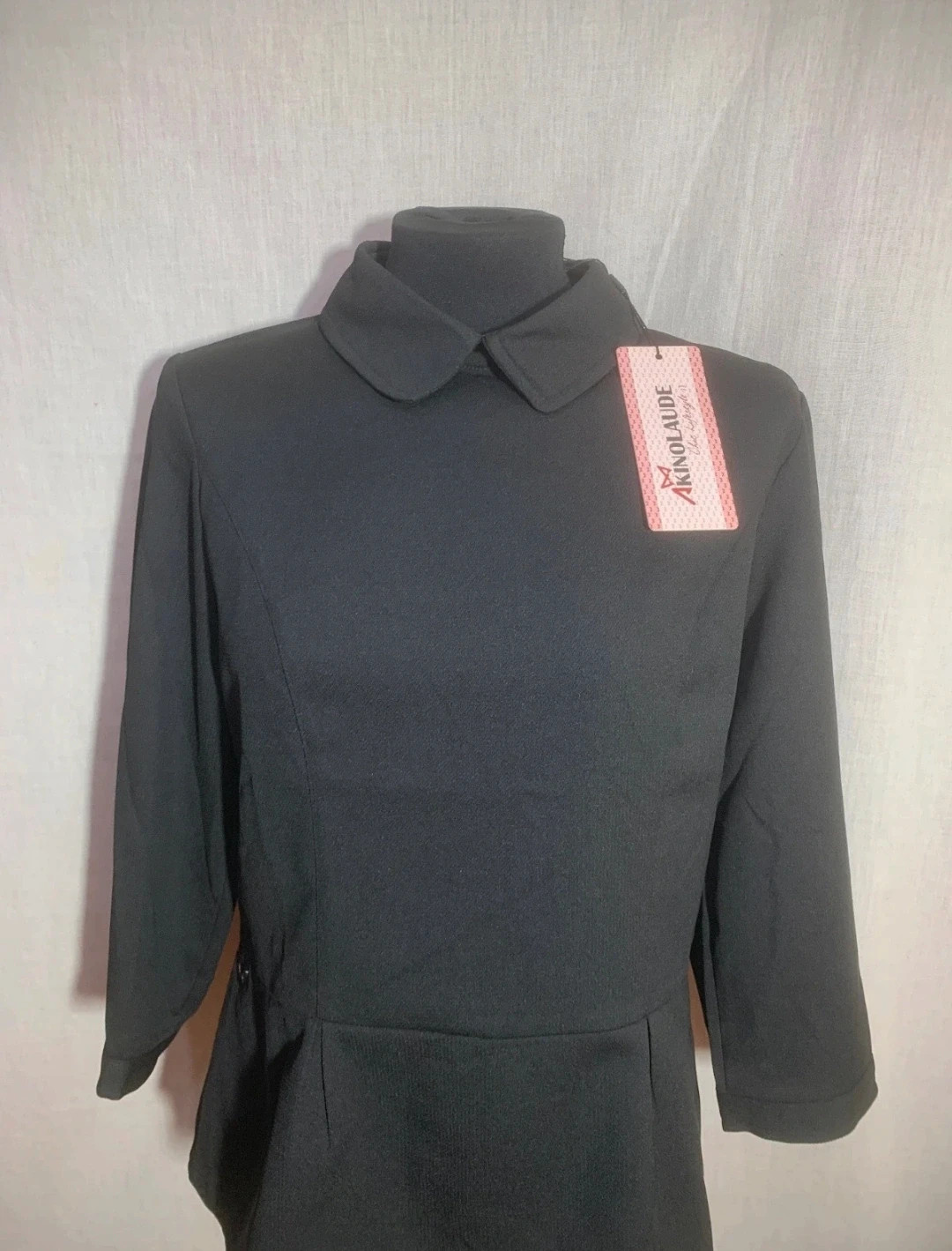 Blusa con Cuello de Cisne Negra | Black Turtleneck Blouse | Blouse Noire à Col Roulé – AKINO LAUDE – taille M / 38 / 10 2