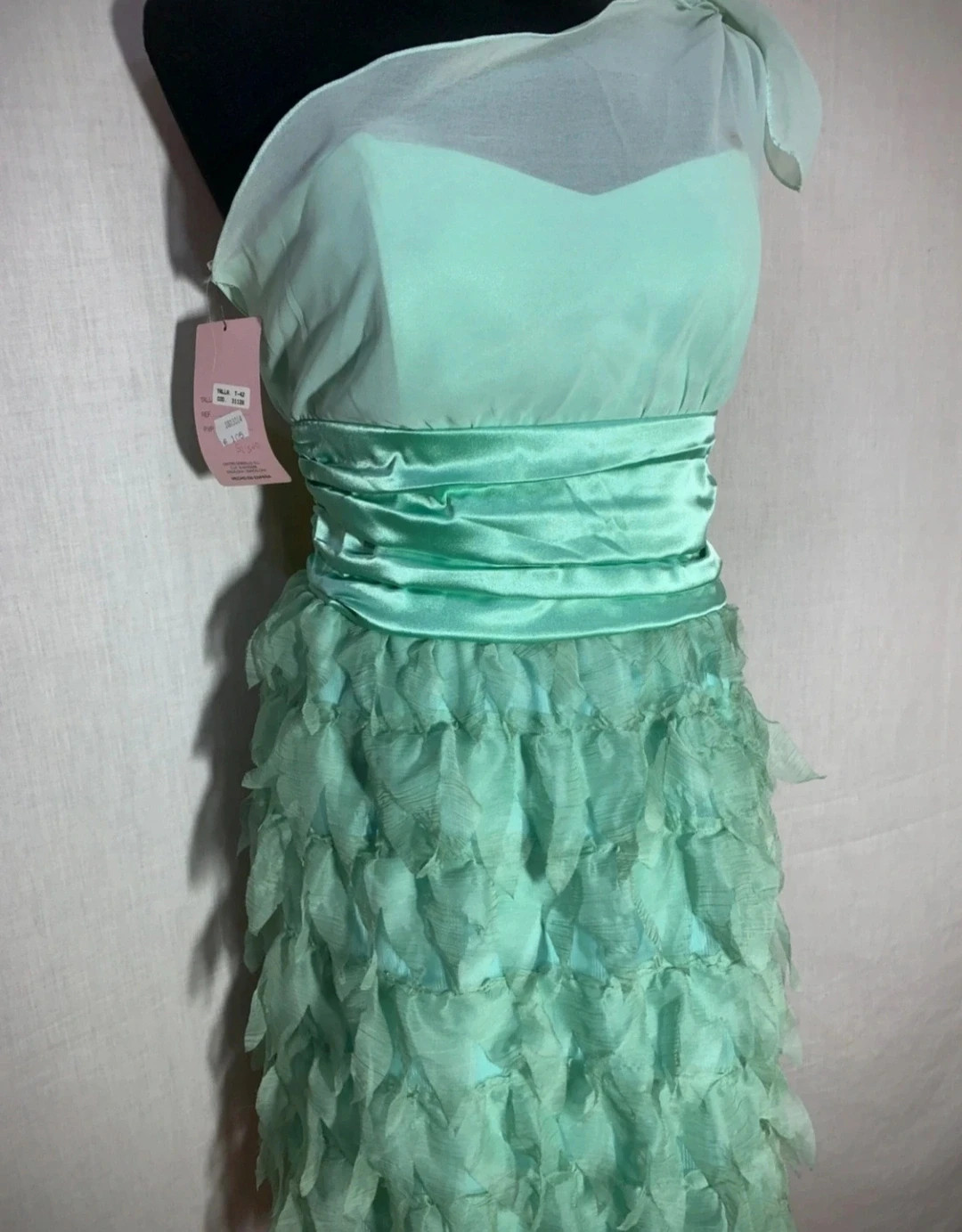 Vestido fiesta escote corazón y volantes falda | Party Dress with Sweetheart Neckline Ruffled Skirt – Savuka – taille M / 38 / 10 4