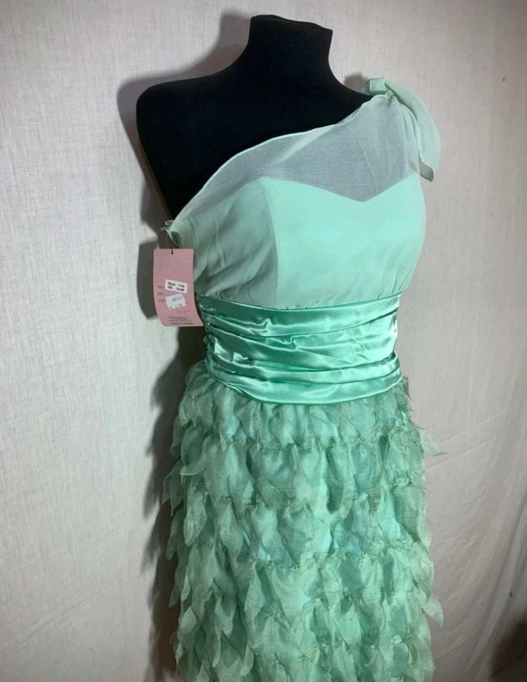 Vestido fiesta escote corazón y volantes falda | Party Dress with Sweetheart Neckline Ruffled Skirt – Savuka – taille M / 38 / 10 2