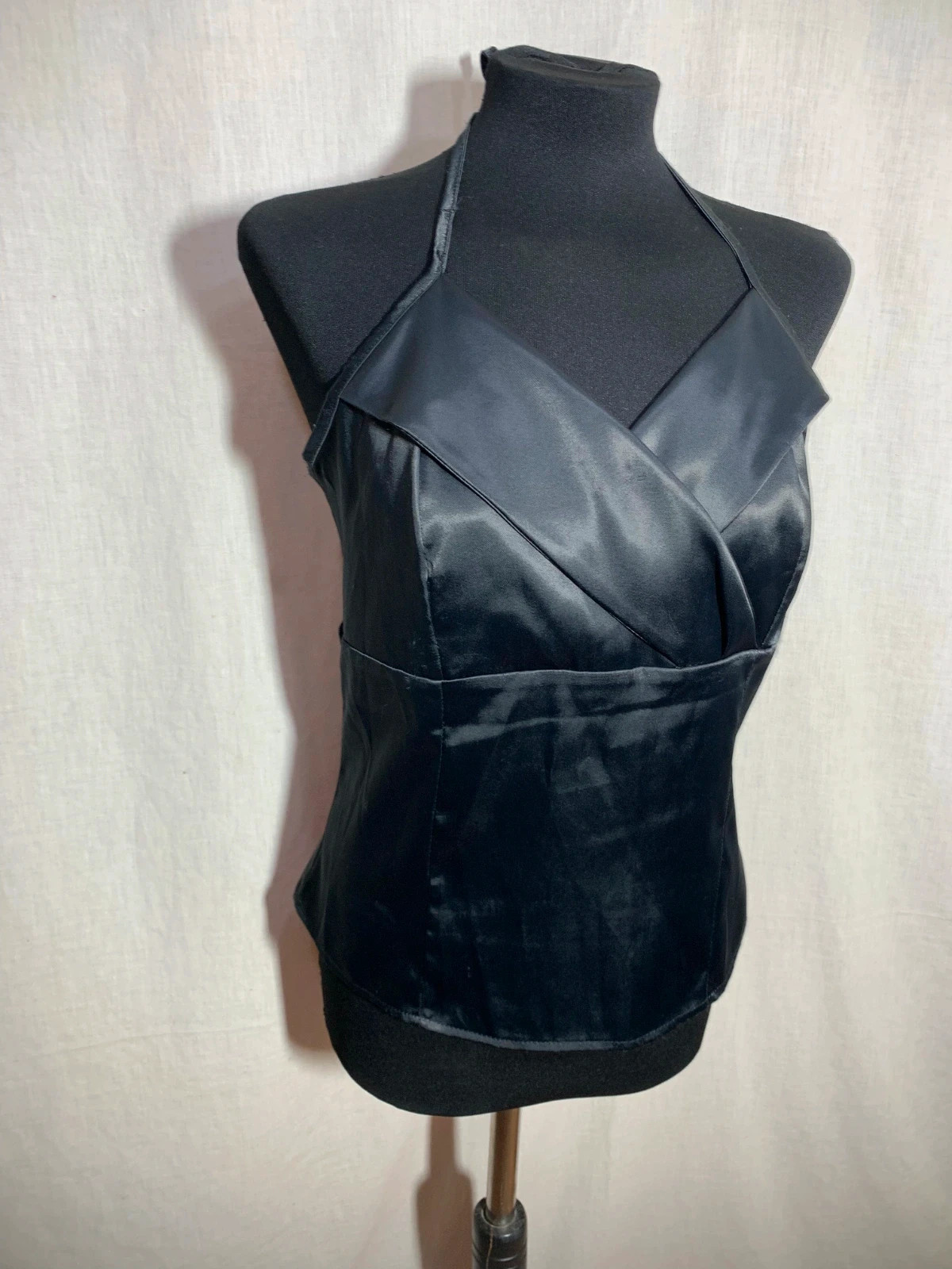Top Negro Cruzado Kira| Black Wrap Top | Top Noir Croisé – Kira – taille L / 40 / 12 4