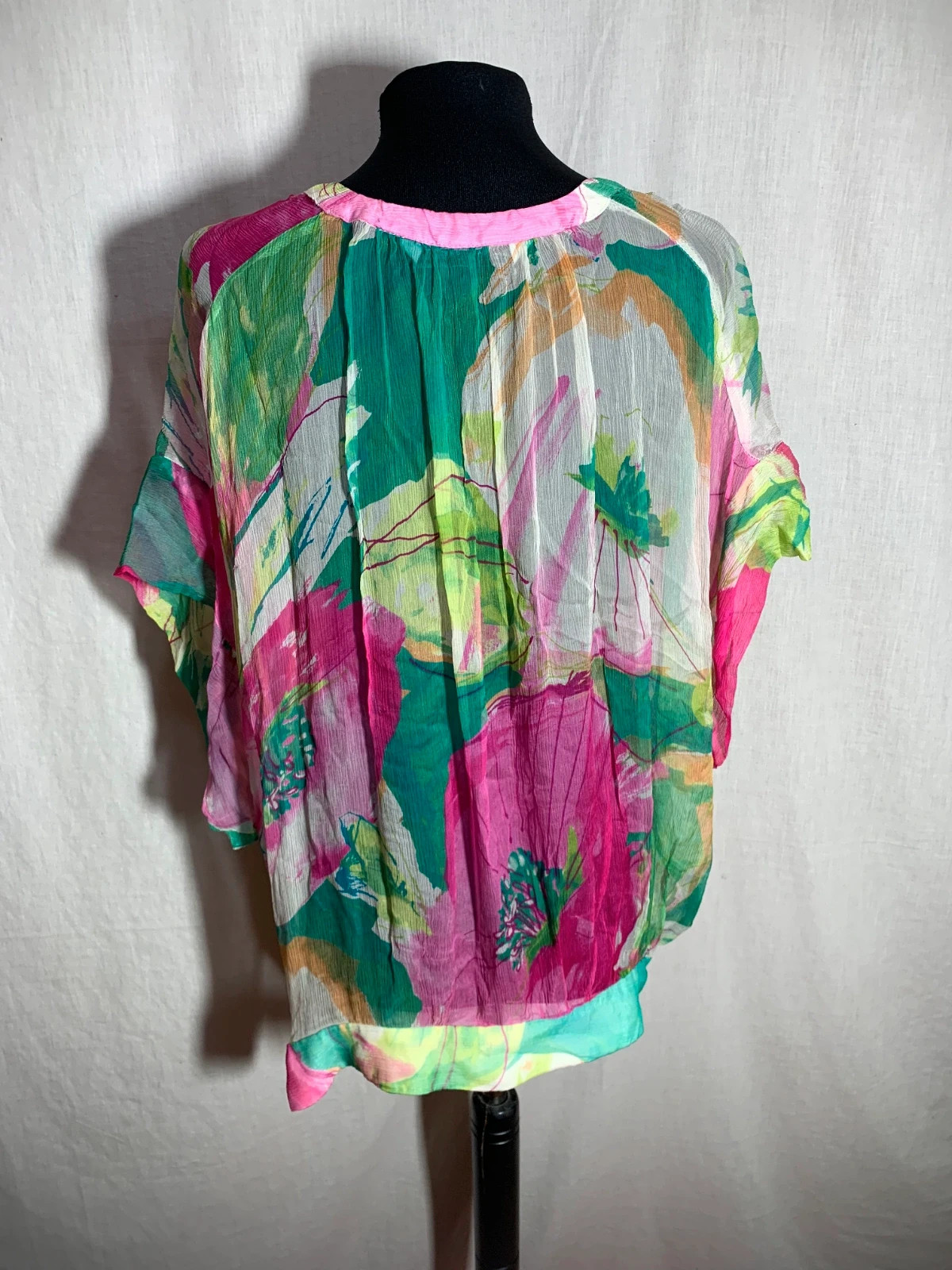 Blusa con Estampado Floral de Tejido Vaporoso | Floral Print Blouse in Lightweight Fabric – Zara – taille L / 40 / 12 3