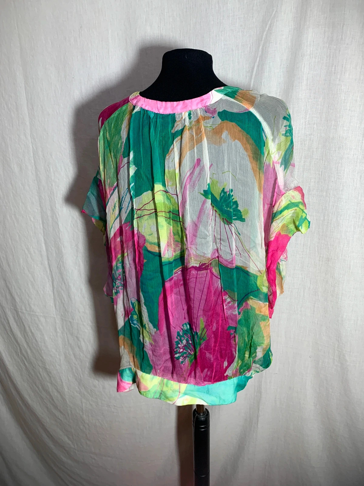 Blusa con Estampado Floral de Tejido Vaporoso | Floral Print Blouse in Lightweight Fabric – Zara – taille L / 40 / 12 5