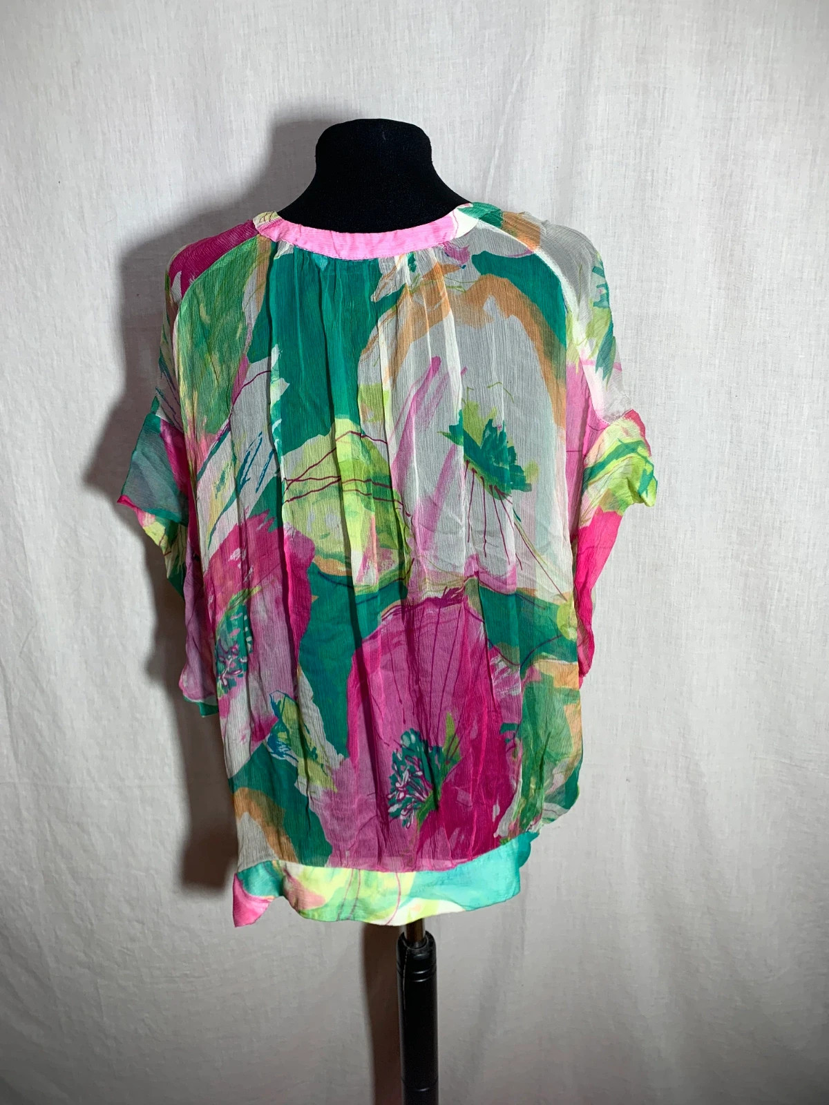 Blusa con Estampado Floral de Tejido Vaporoso | Floral Print Blouse in Lightweight Fabric – Zara – taille L / 40 / 12 2