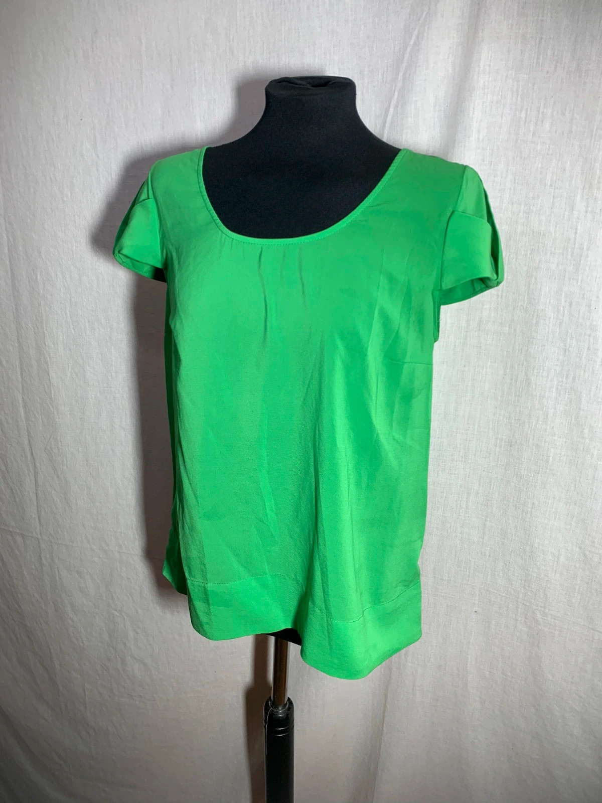 Blusa de fiesta de manga corta verde | Green Short Sleeve Party Blouse – Zara – taille L / 40 / 12 2