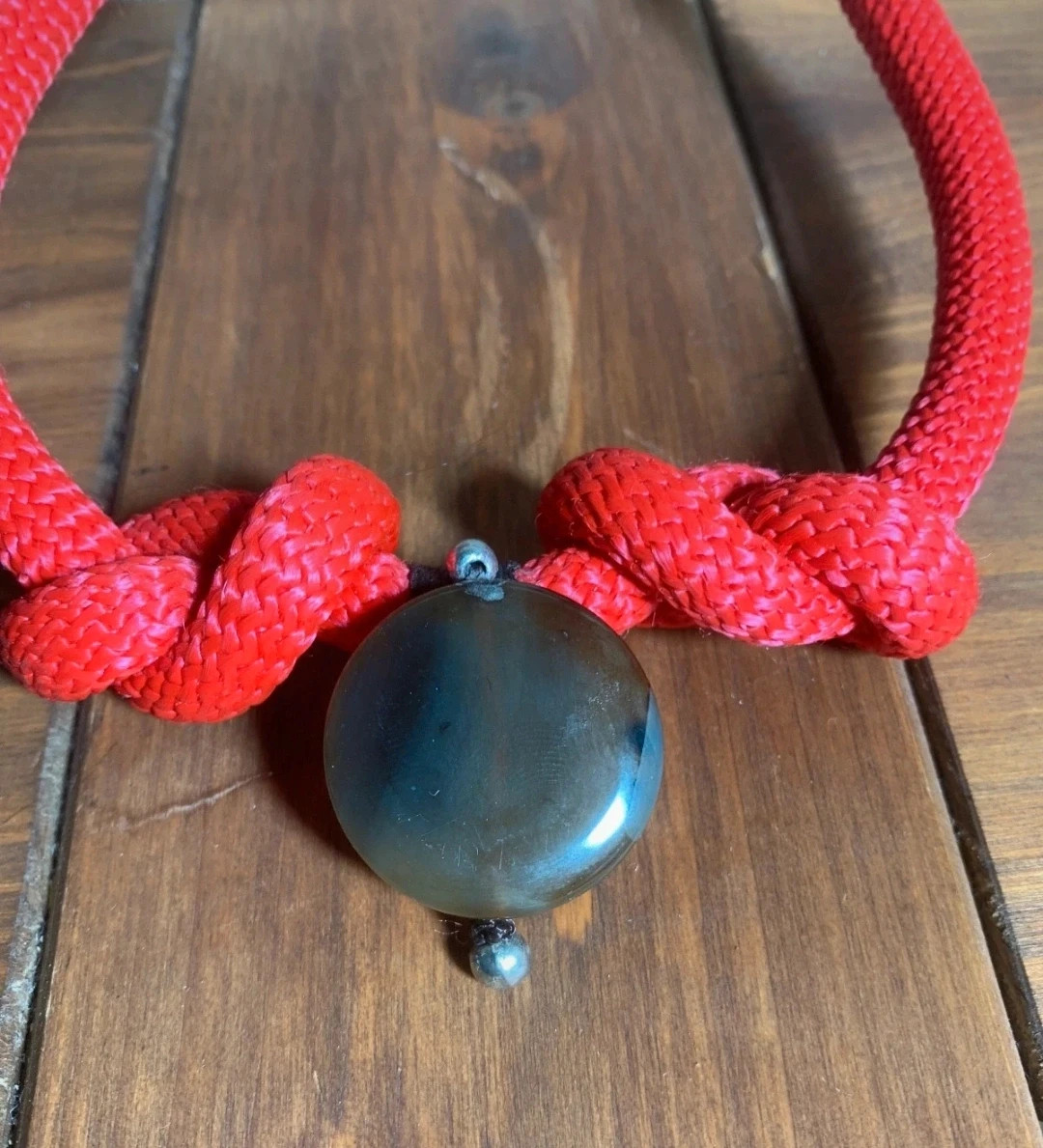 Collar Retro Rojo | Retro Red Necklace | Collier Rouge Rétro 5