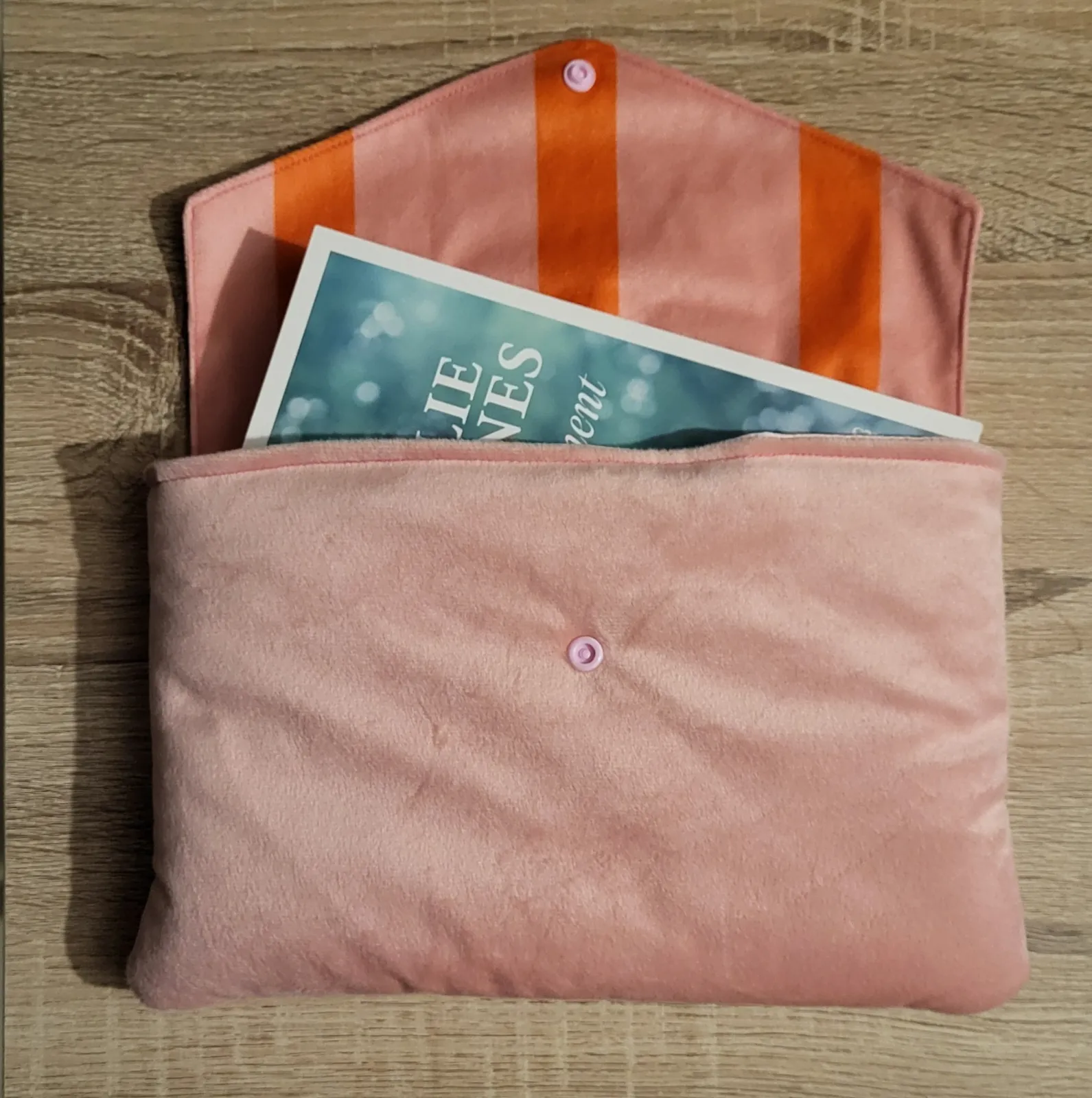 Pochette à livre rose – Fait main – taille Taille unique 4