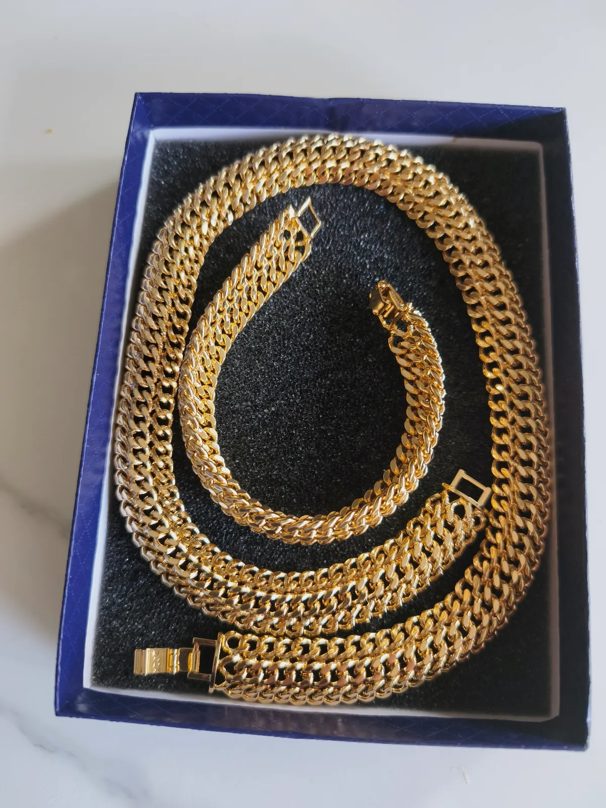 Magnifique parure - finition couleur or 18k – Sans marque 2