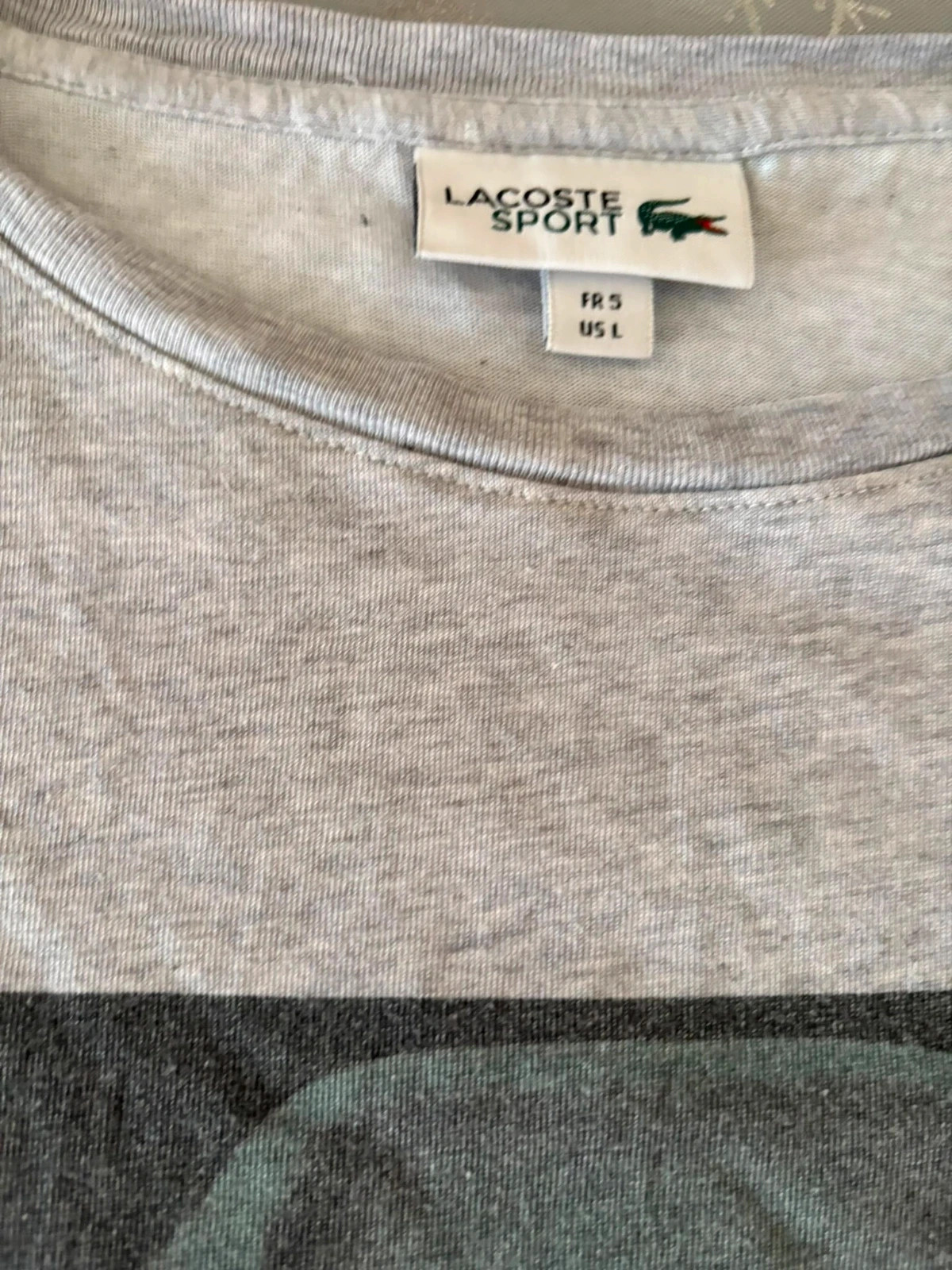 T-shirt Lacoste Sport Gris – Lacoste – taille L 2