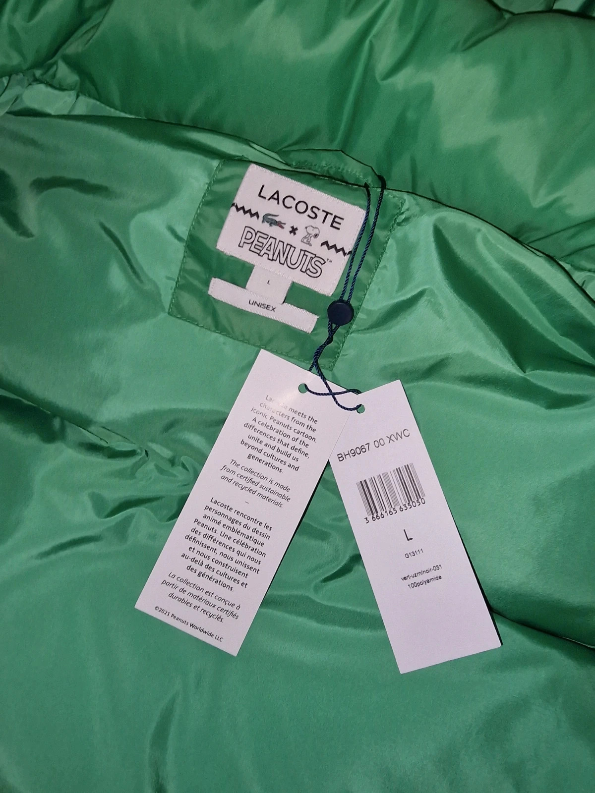 Doudoune Lacoste Peanuts – Lacoste – taille L 4