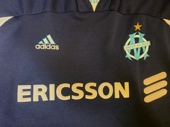 Maillot OM Ericsson Vintage Adidas Blue – Adidas – taille XL 2