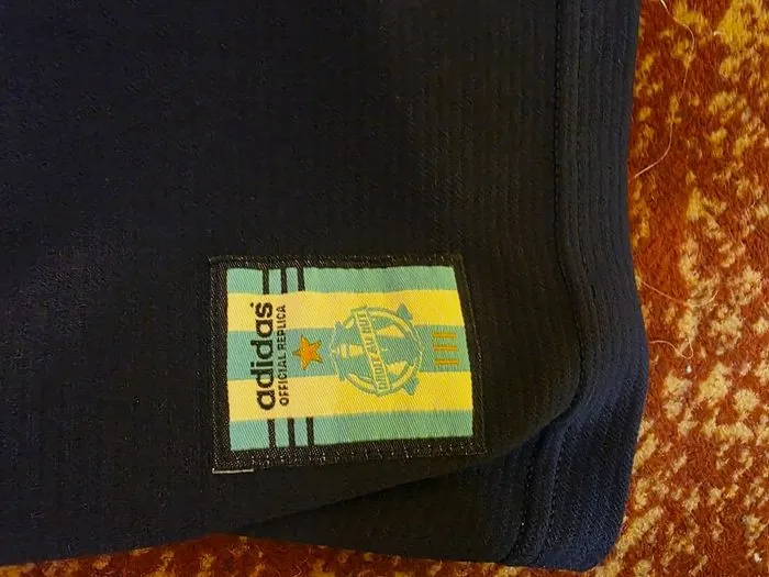 Maillot OM Ericsson Vintage Adidas Blue – Adidas – taille XL 4
