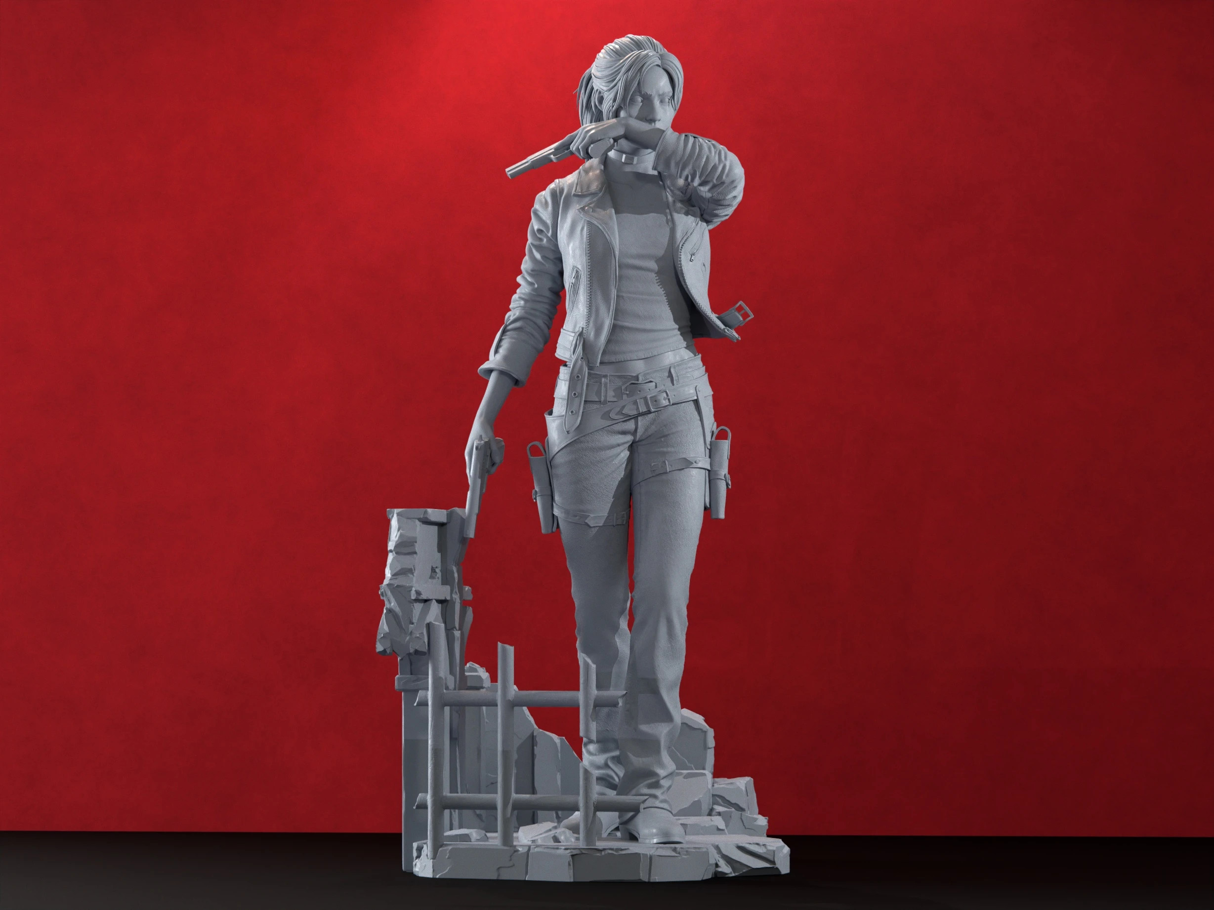Figura de Resina Claire Redfield, Resident Evil Veronica – Hell Creator – taille 10 ans / 140 cm 2