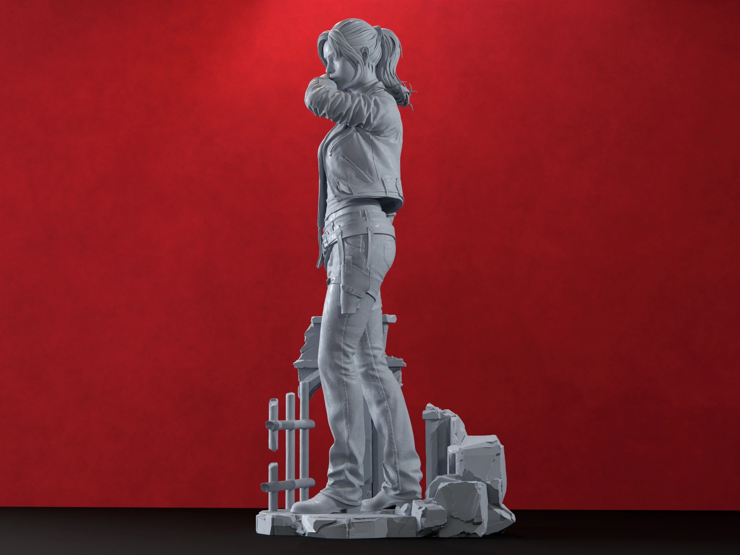 Figura de Resina Claire Redfield, Resident Evil Veronica – Hell Creator – taille 10 ans / 140 cm 5