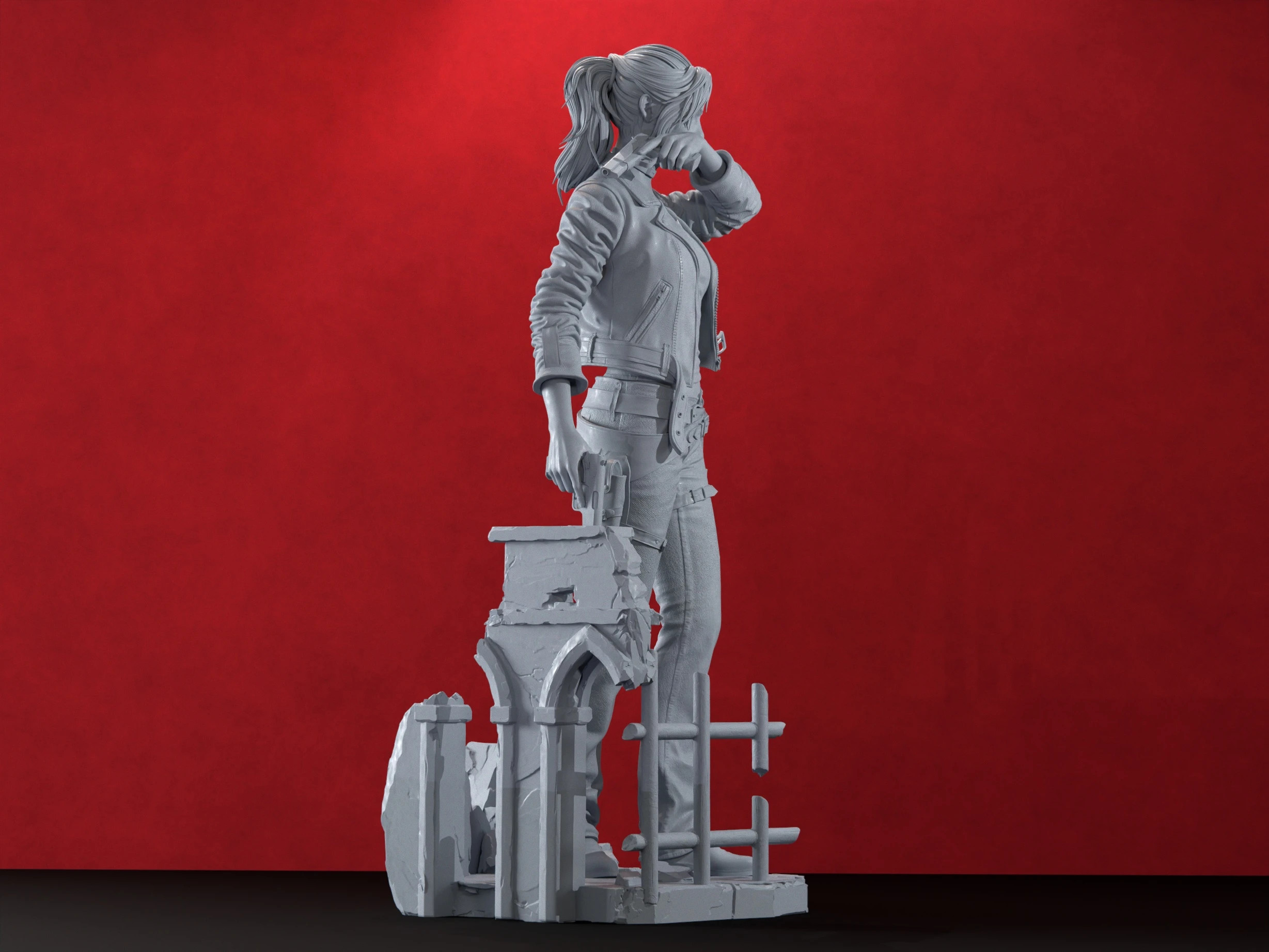 Figura de Resina Claire Redfield, Resident Evil Veronica – Hell Creator – taille 10 ans / 140 cm 3
