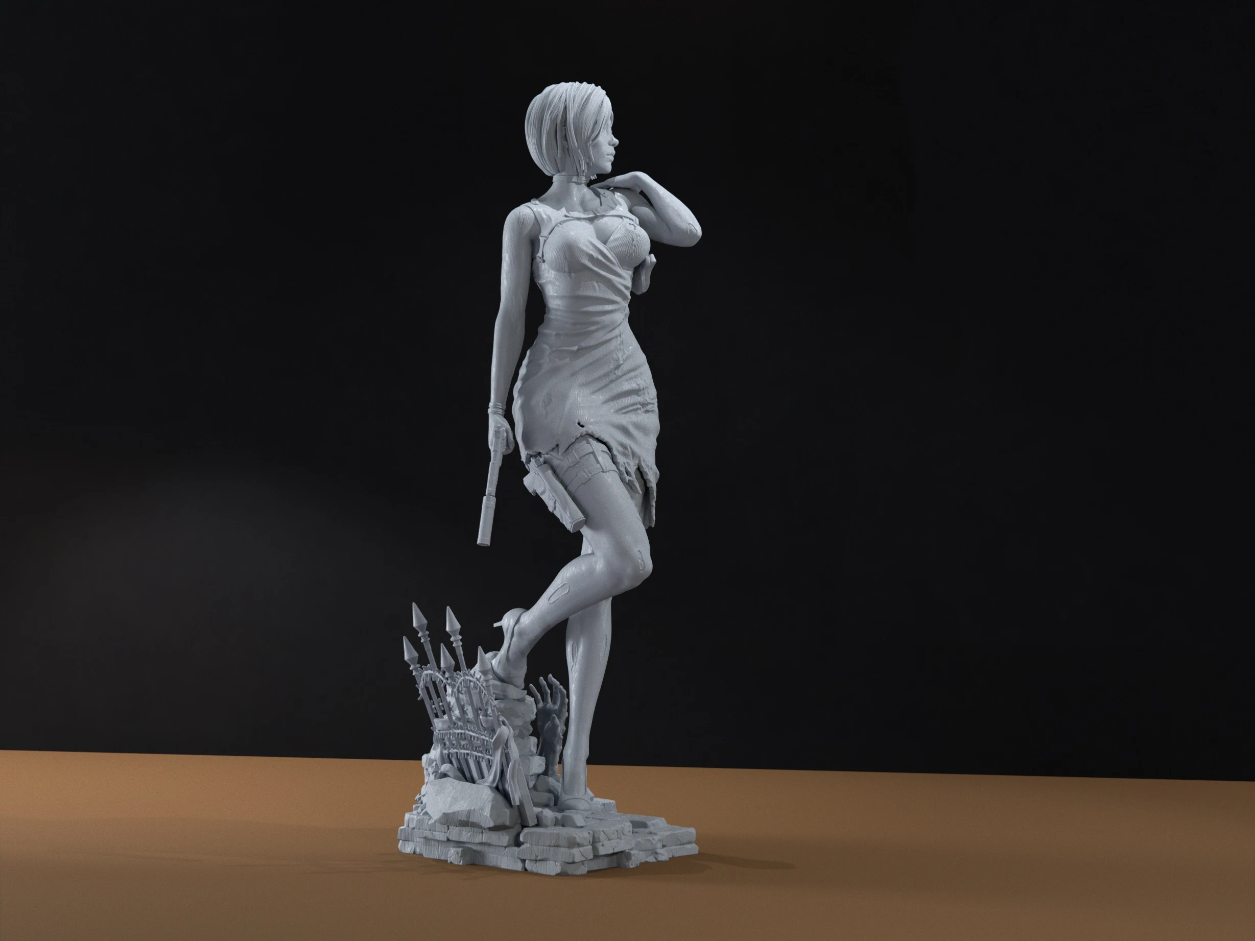 Ada Wong. Figura de Resina de Resident Evil – ada wong – taille 7 ans / 122 cm 2
