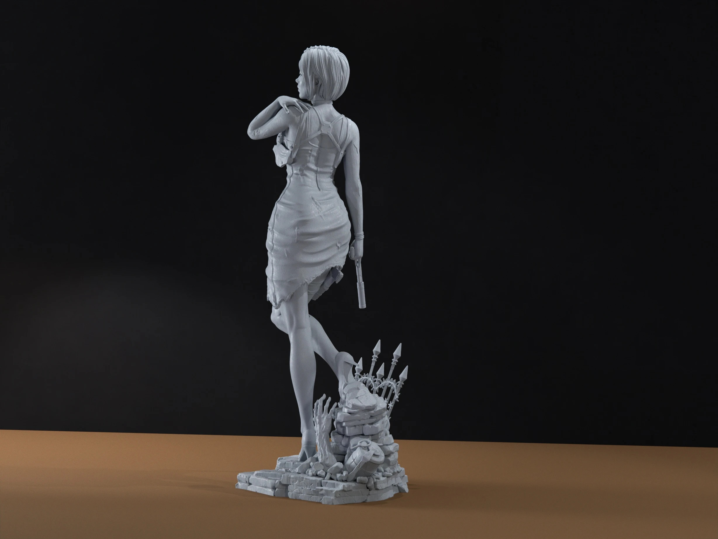 Ada Wong. Figura de Resina de Resident Evil – ada wong – taille 7 ans / 122 cm 4
