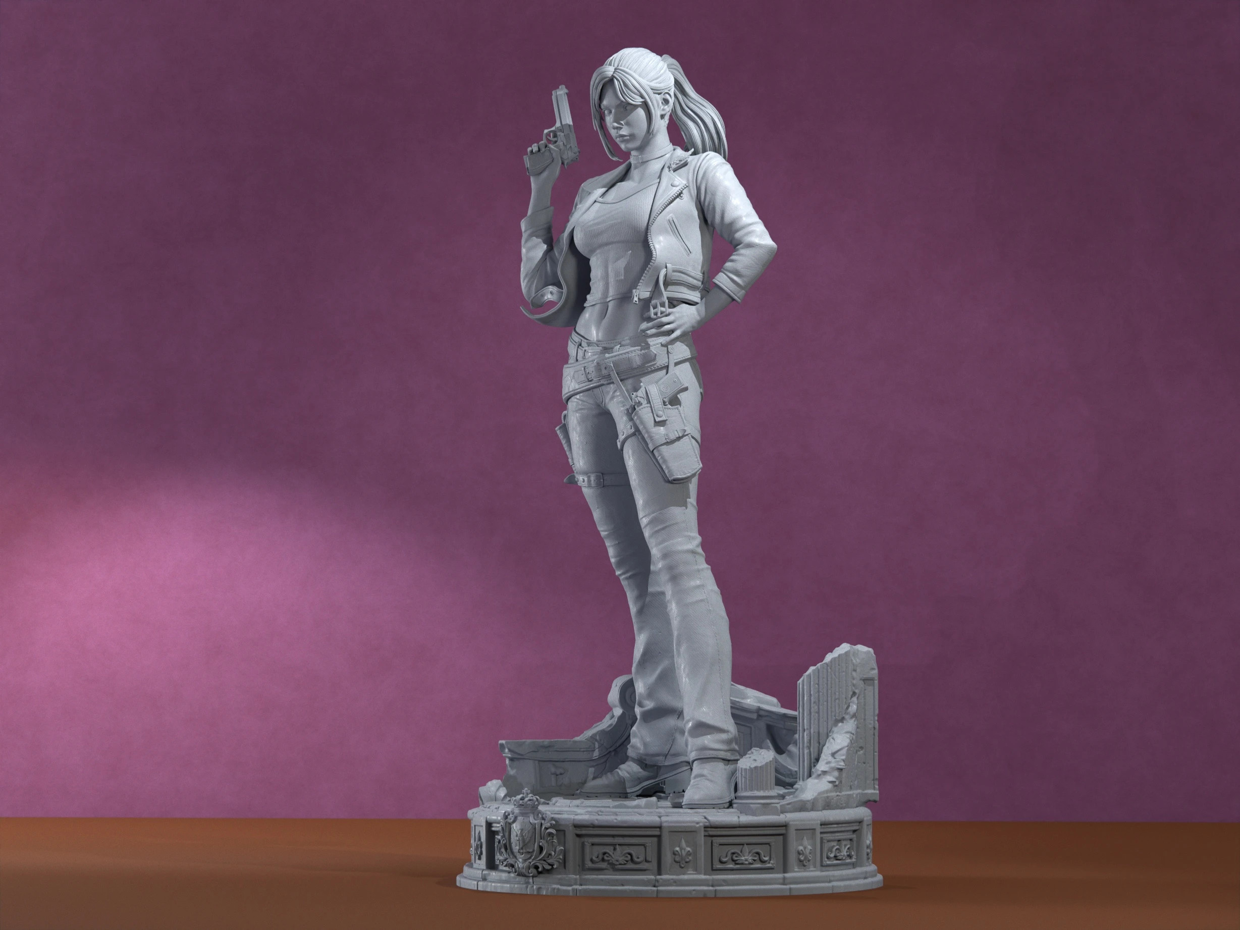 Figura de Resina de Claire Redfield, de Resident Evil Code: Veronica – Claire Redfield 5
