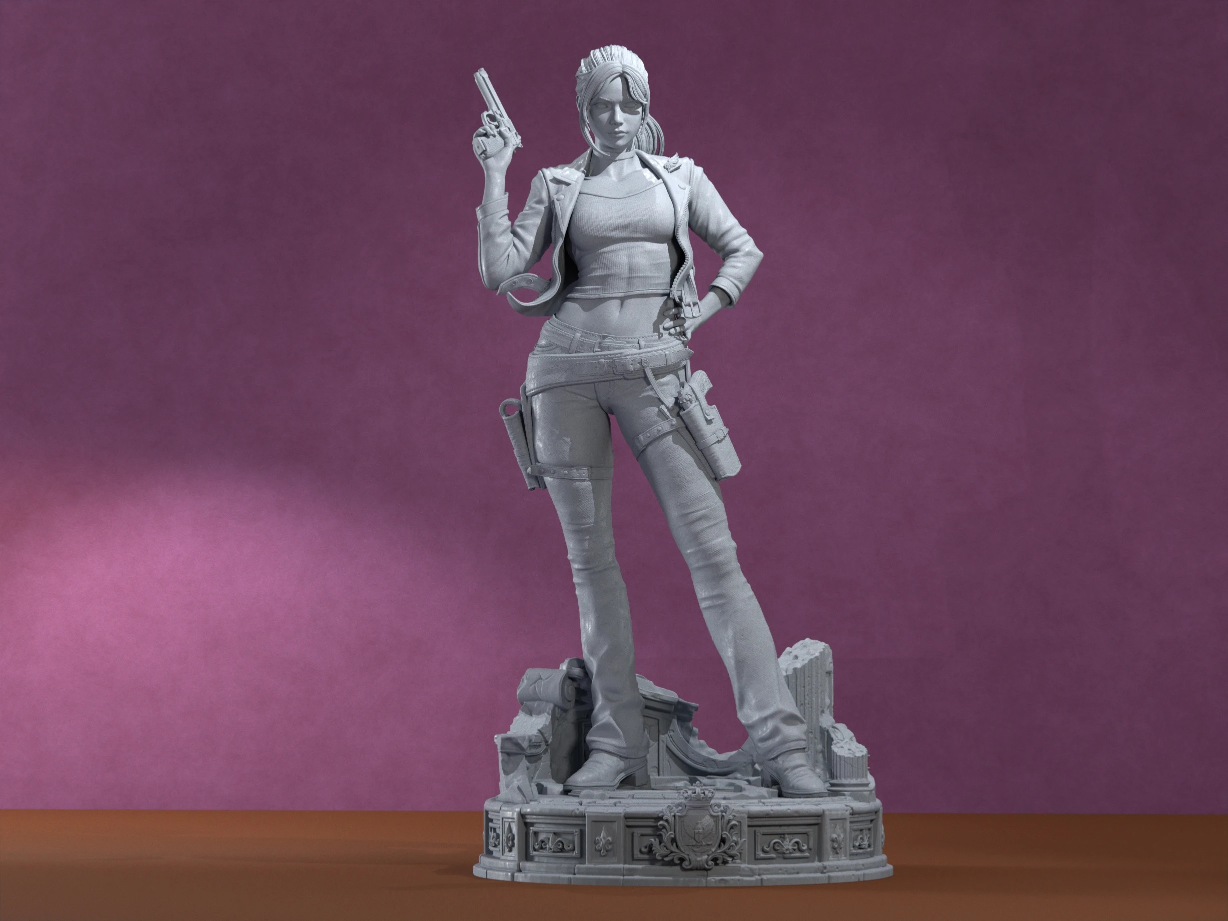 Figura de Resina de Claire Redfield, de Resident Evil Code: Veronica