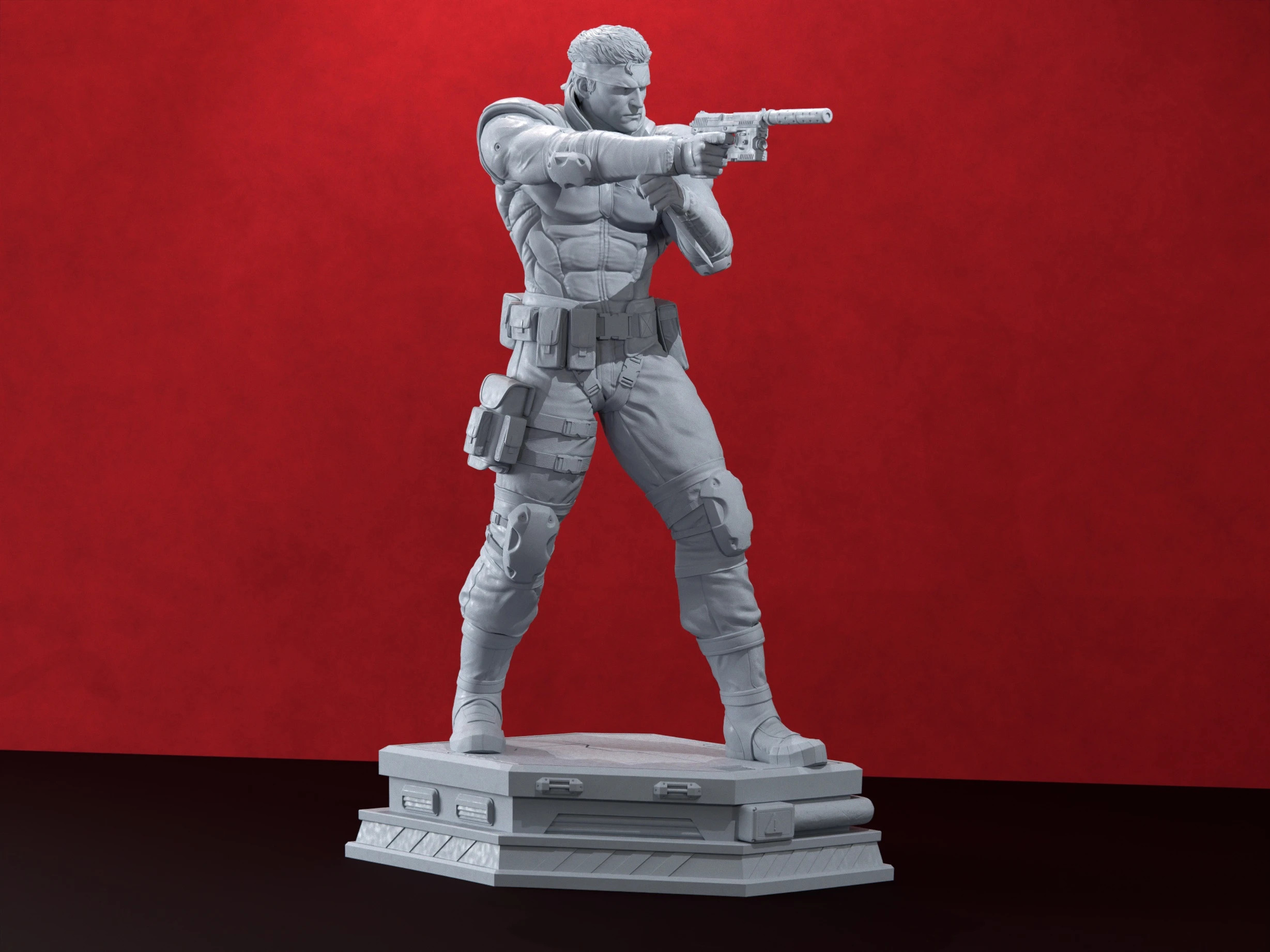 Figura de Resina de Solid Snake (Metal Gear Solid) – CA3D Studios 2