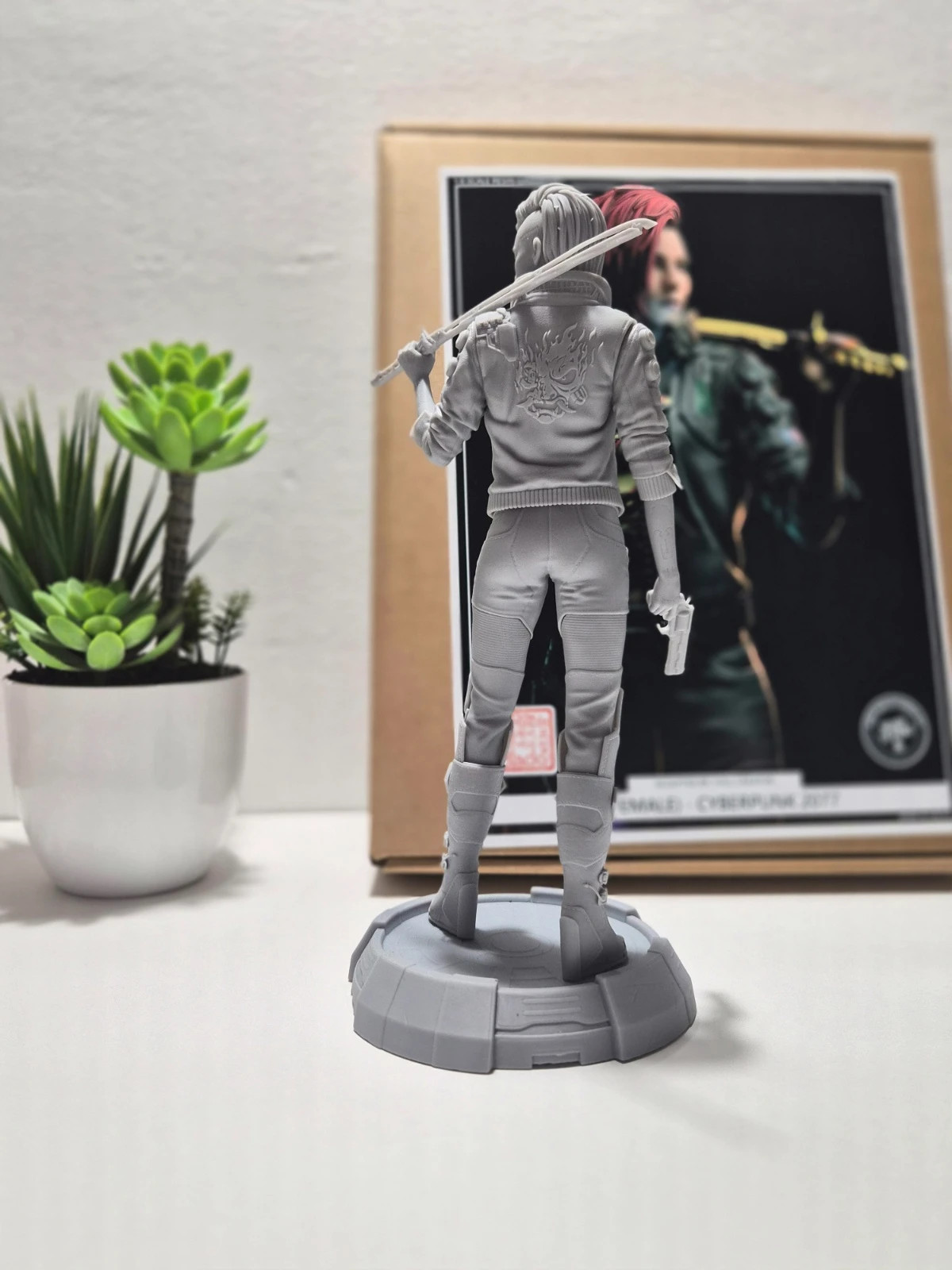 Garage Kit de Resina de V (Female), Cyberpunk 2077 – h3ll Creator 4