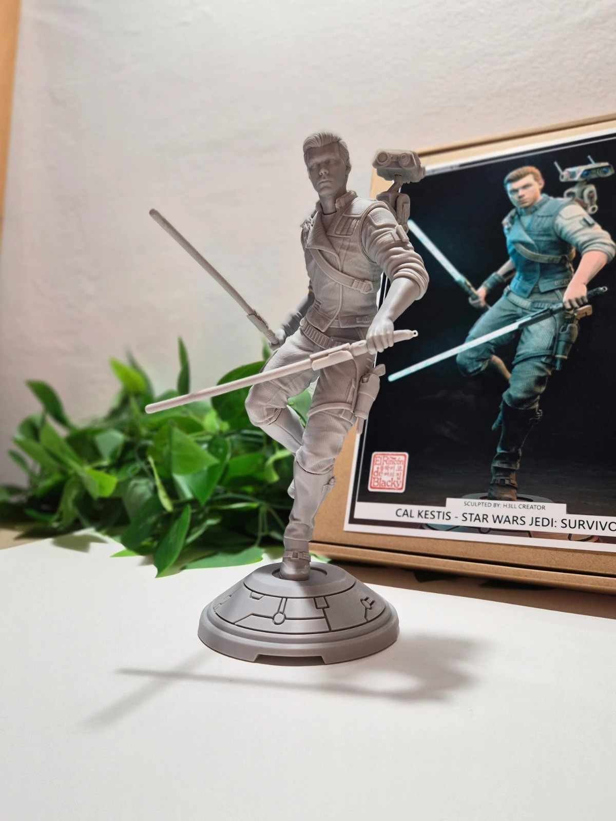 Figura de Cal Kestis, Garage Kit de resina de Jedi Survivor – Hell Creator 2