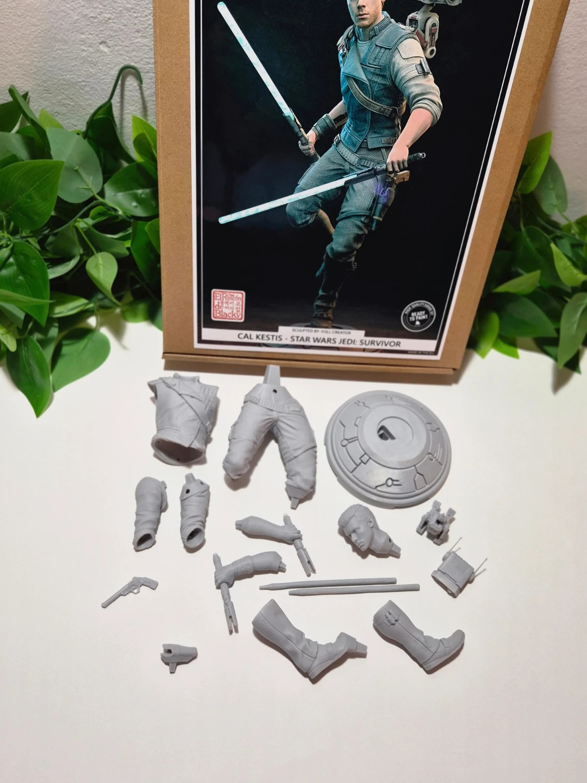 Figura de Cal Kestis, Garage Kit de resina de Jedi Survivor – Hell Creator 5