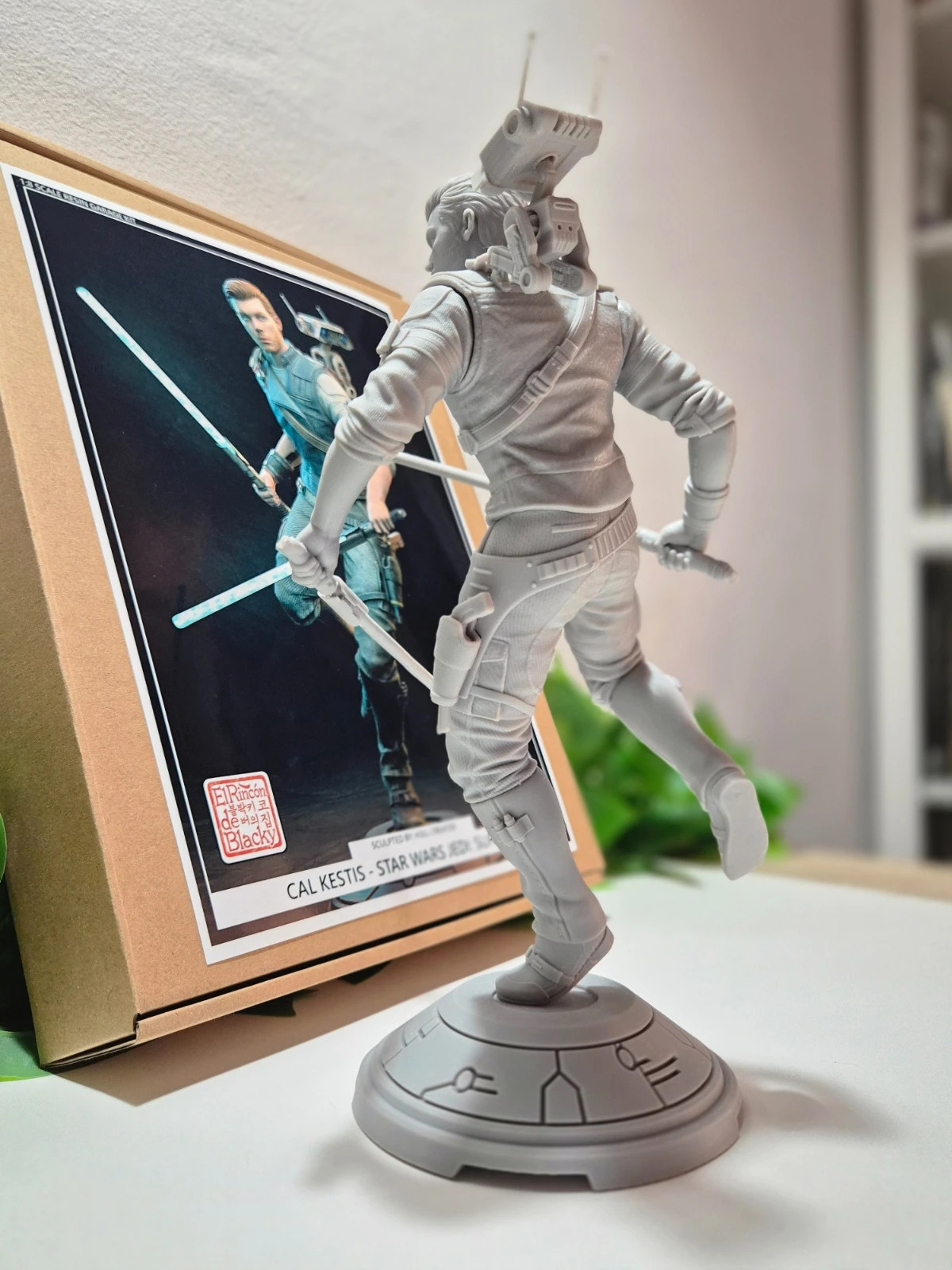 Figura de Cal Kestis, Garage Kit de resina de Jedi Survivor – Hell Creator 4