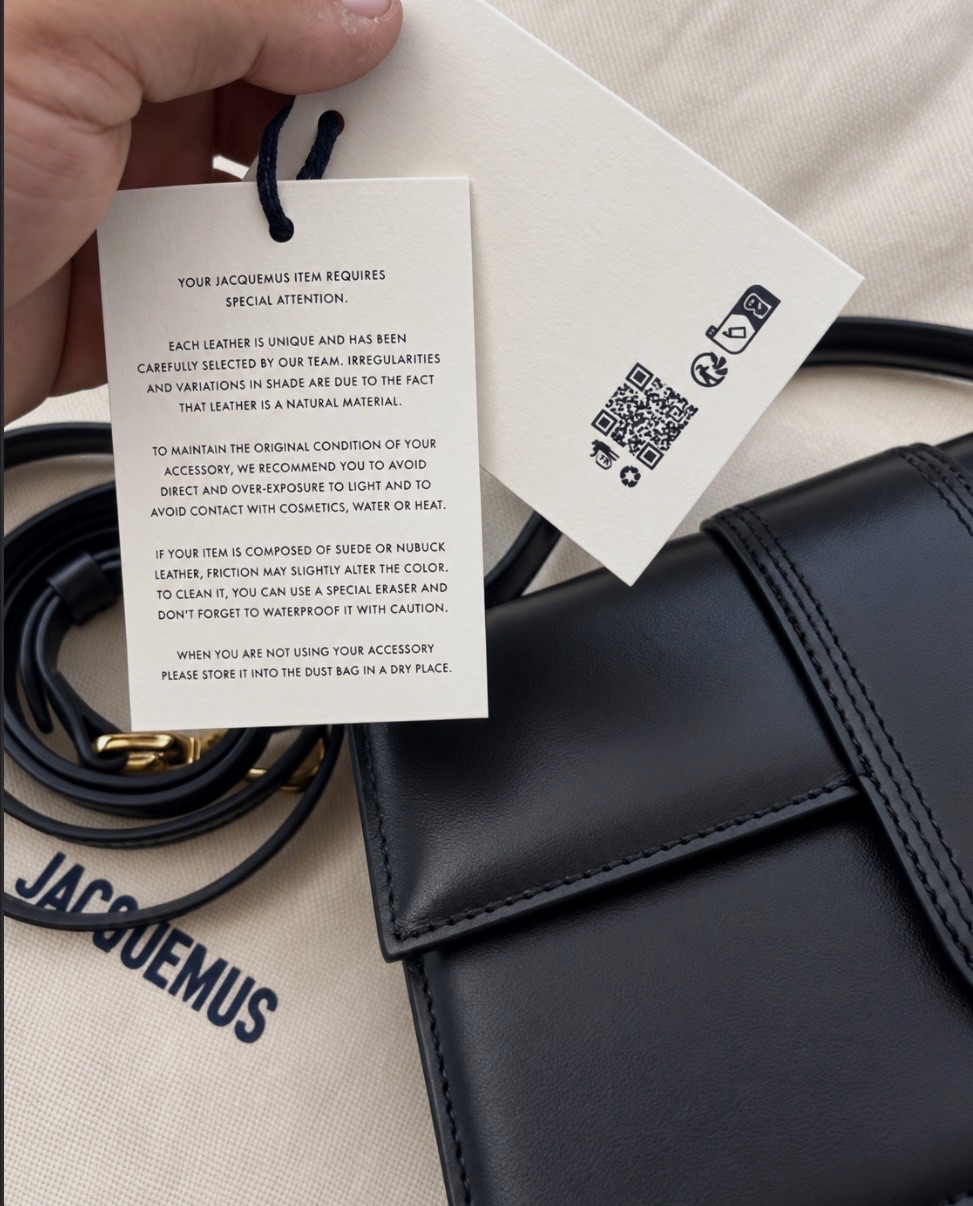 Sac à main Jacquemus Le Bambino noir en cuir – Jacquemus – taille Taille unique 2