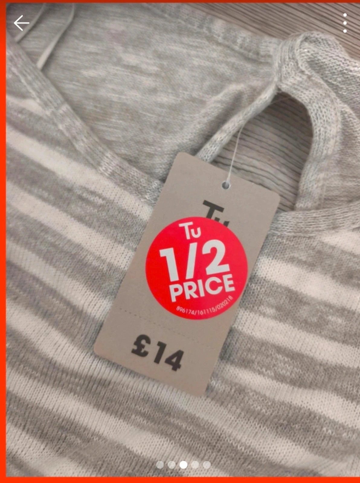 Pull fin rayé gris et blanc – taille 42 – TU – taille XL / 42 / 14 3