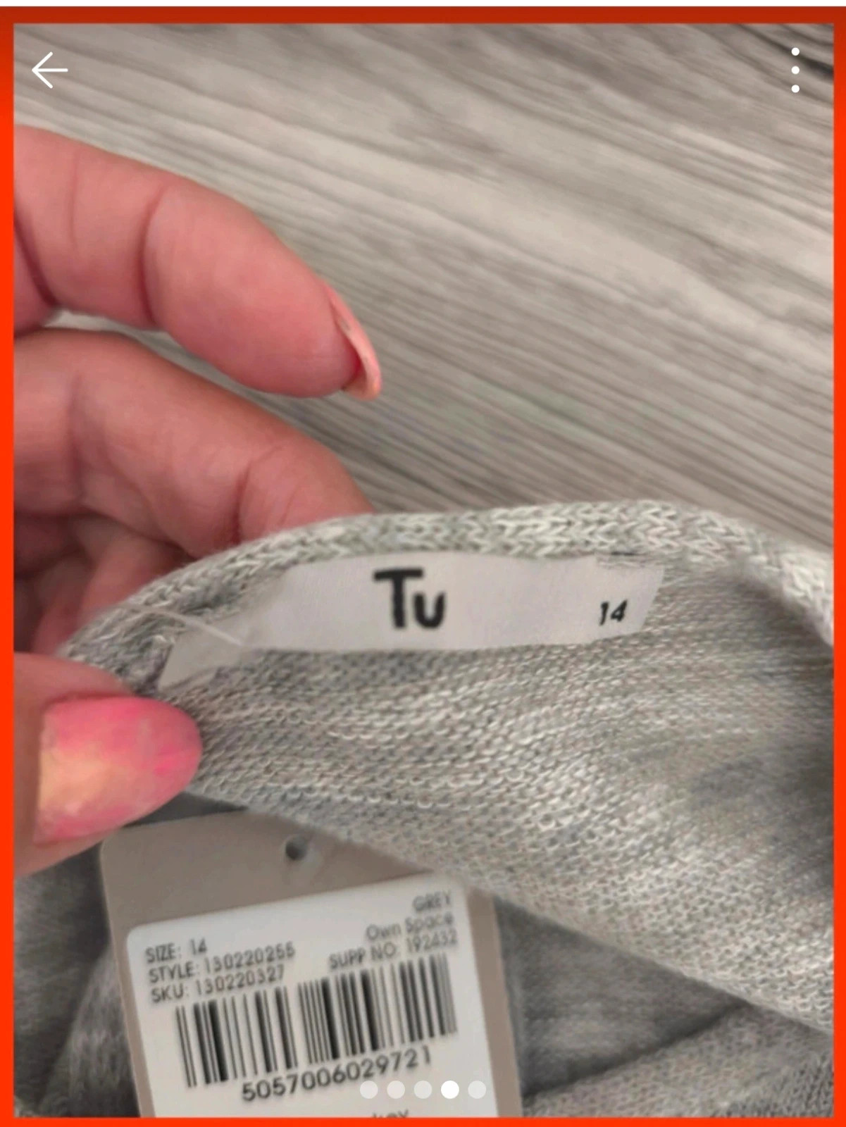 Pull fin rayé gris et blanc – taille 42 – TU – taille XL / 42 / 14 4