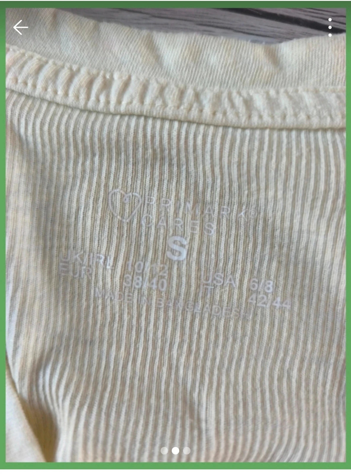 Débardeur côtelé crème – Primark – Taille S – Primark – taille S / 36 / 8 2