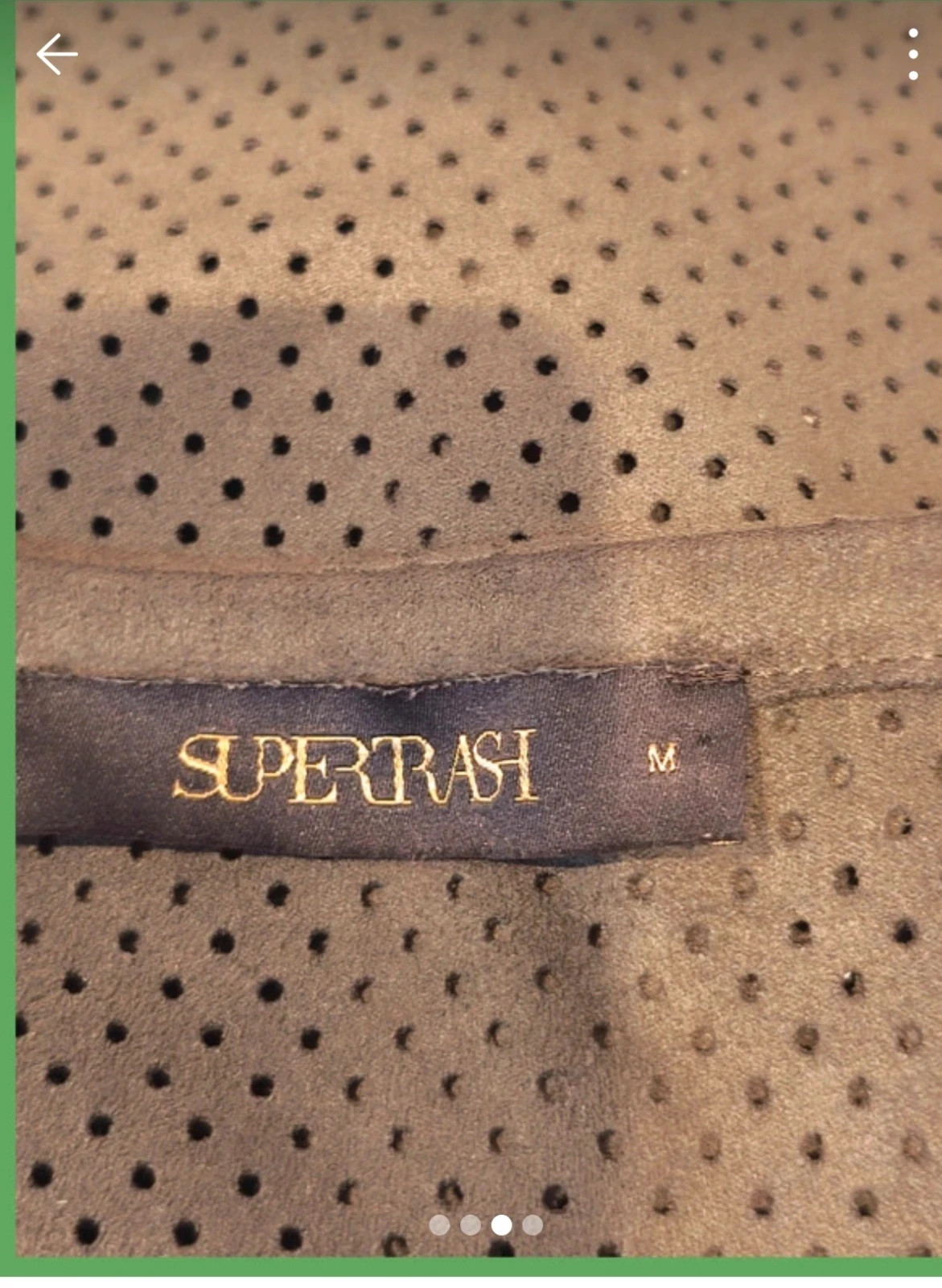 Débardeur marron kaki à pois perforés – Supertrash – Taille M – SuperTrash – taille M / 38 / 10 3