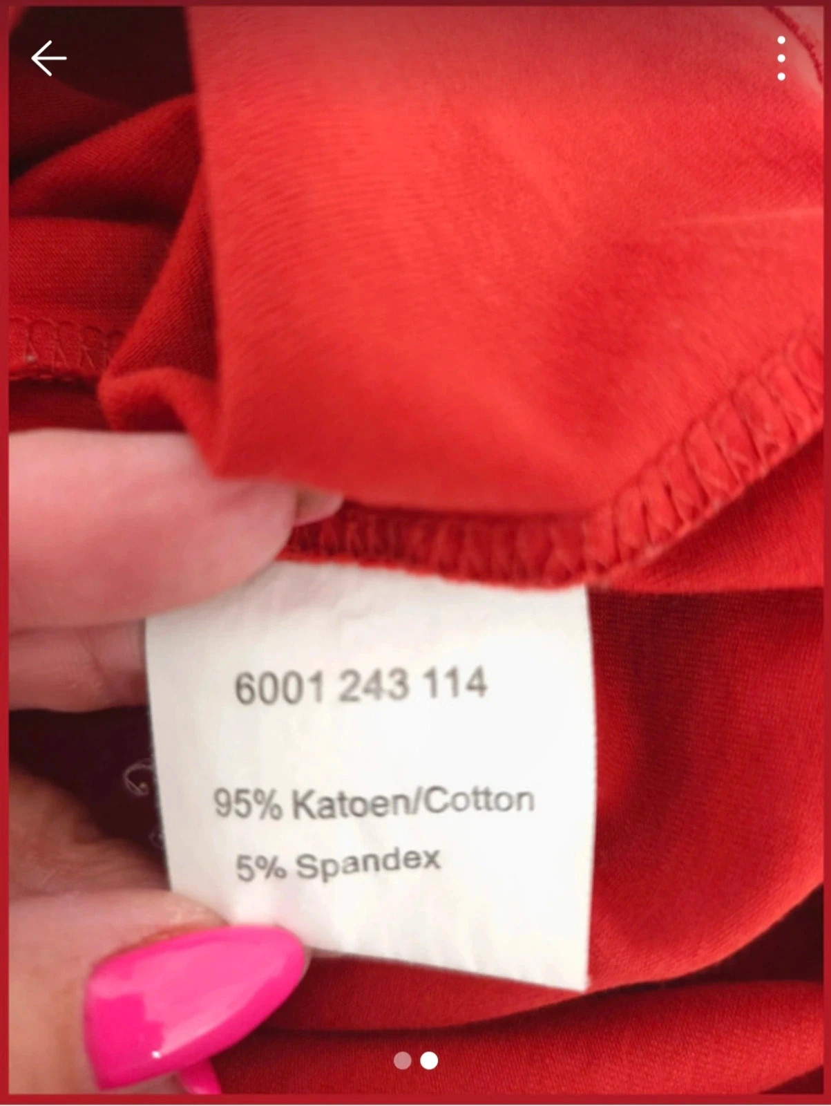 T-shirt manches longues Witteveen – Taille XL. No147 – Witteveen – taille XL / 42 / 14 2