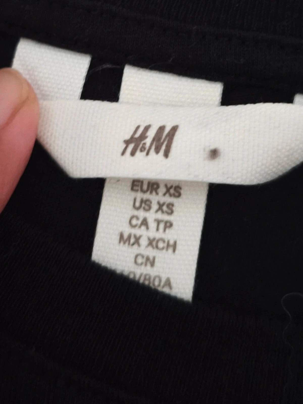 Blouse noire H&M à manches ajourées – Taille XS – H&M – taille XS / 34 / 6 3