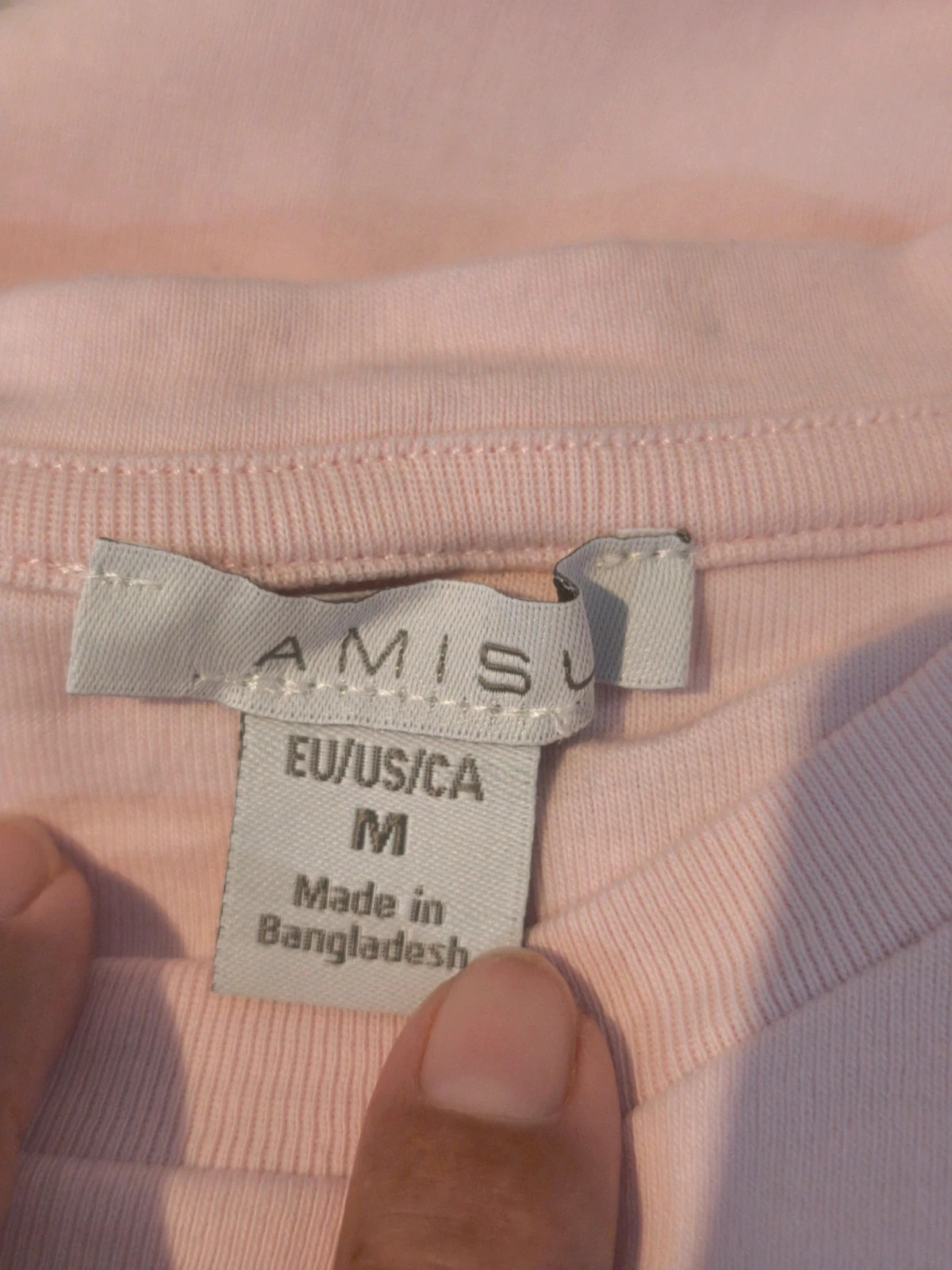T-shirt rose pâle Amisu – taille M – Amisu – taille M / 38 / 10 3