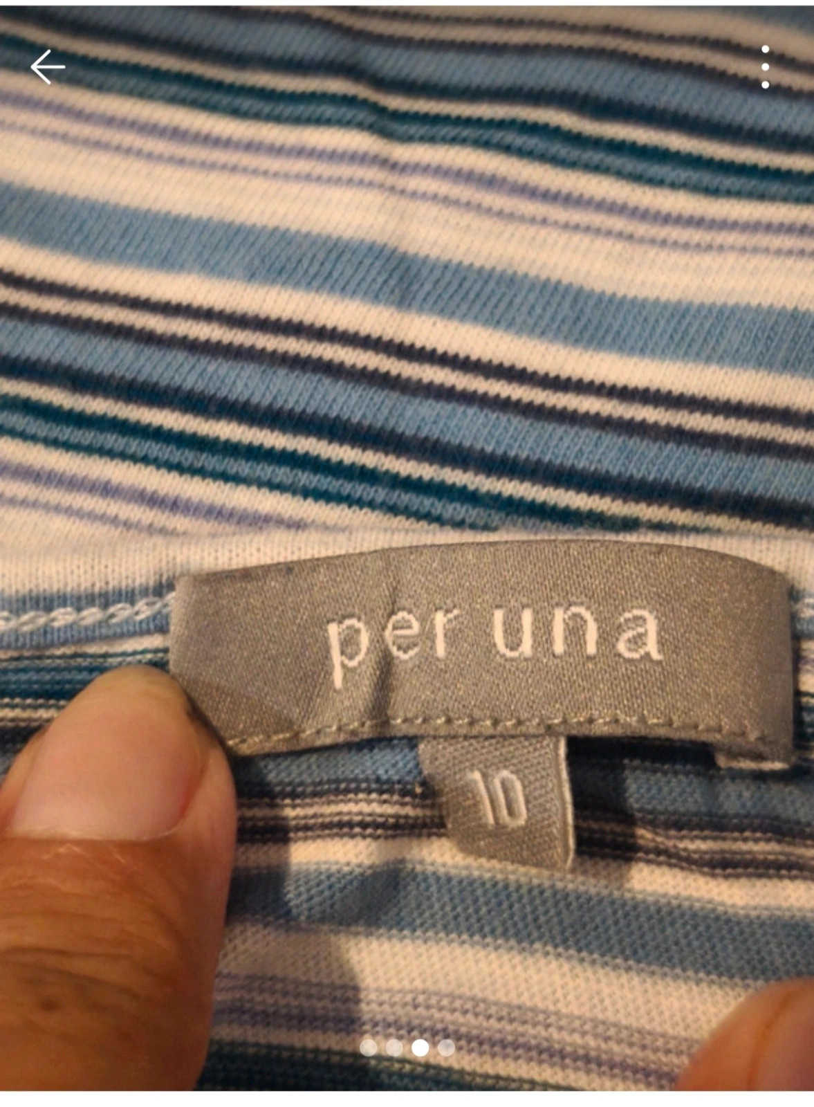 T-shirt rayé bleu et blanc Per Una – Taille 38 – Per Una – taille M / 38 / 10 3