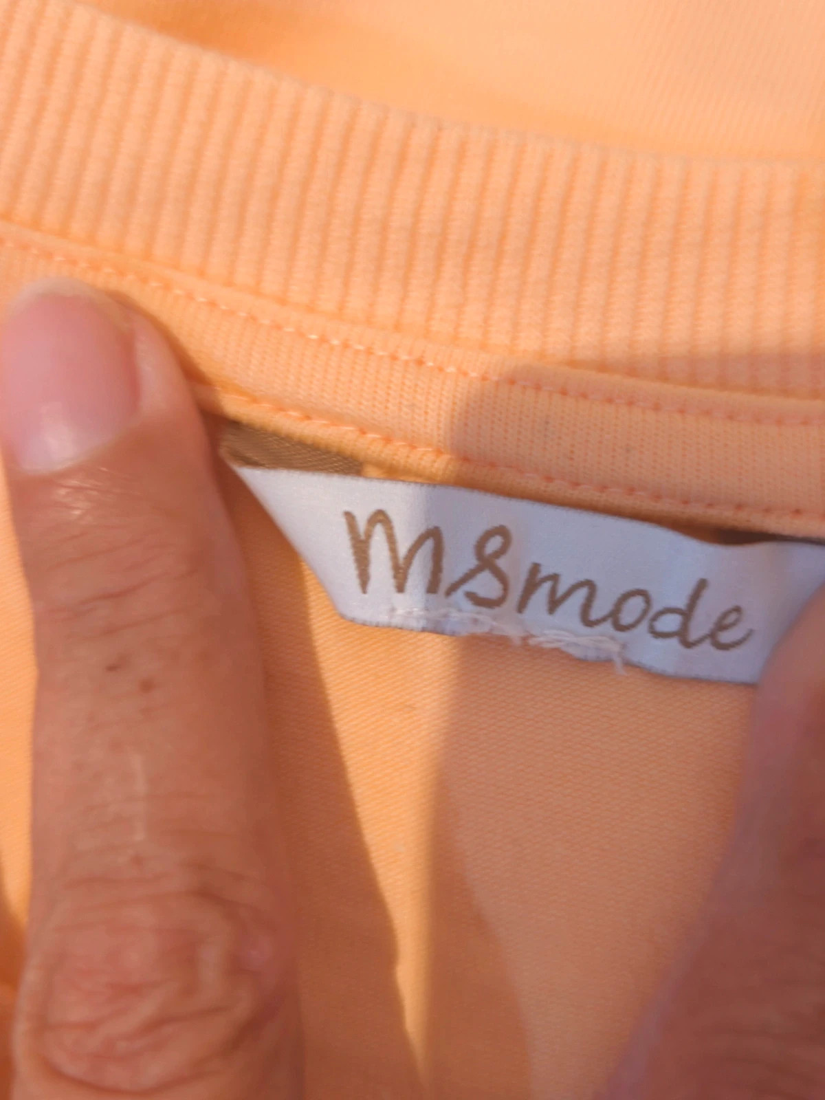 T-shirt oversize orange pastel – Taille M – M&S Mode – taille M / 38 / 10 3