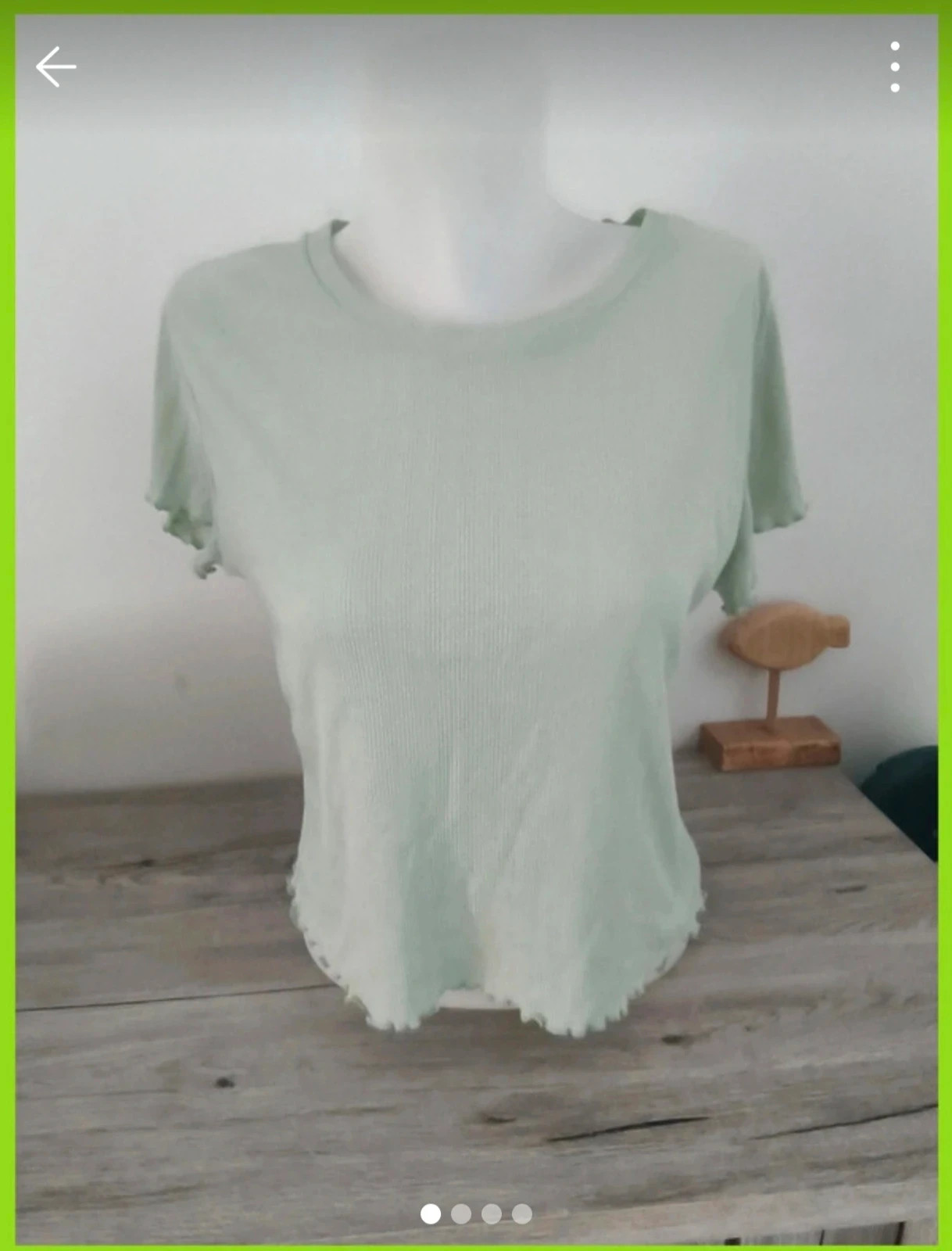 T-shirt vert pâle Love to Lounge – Taille L